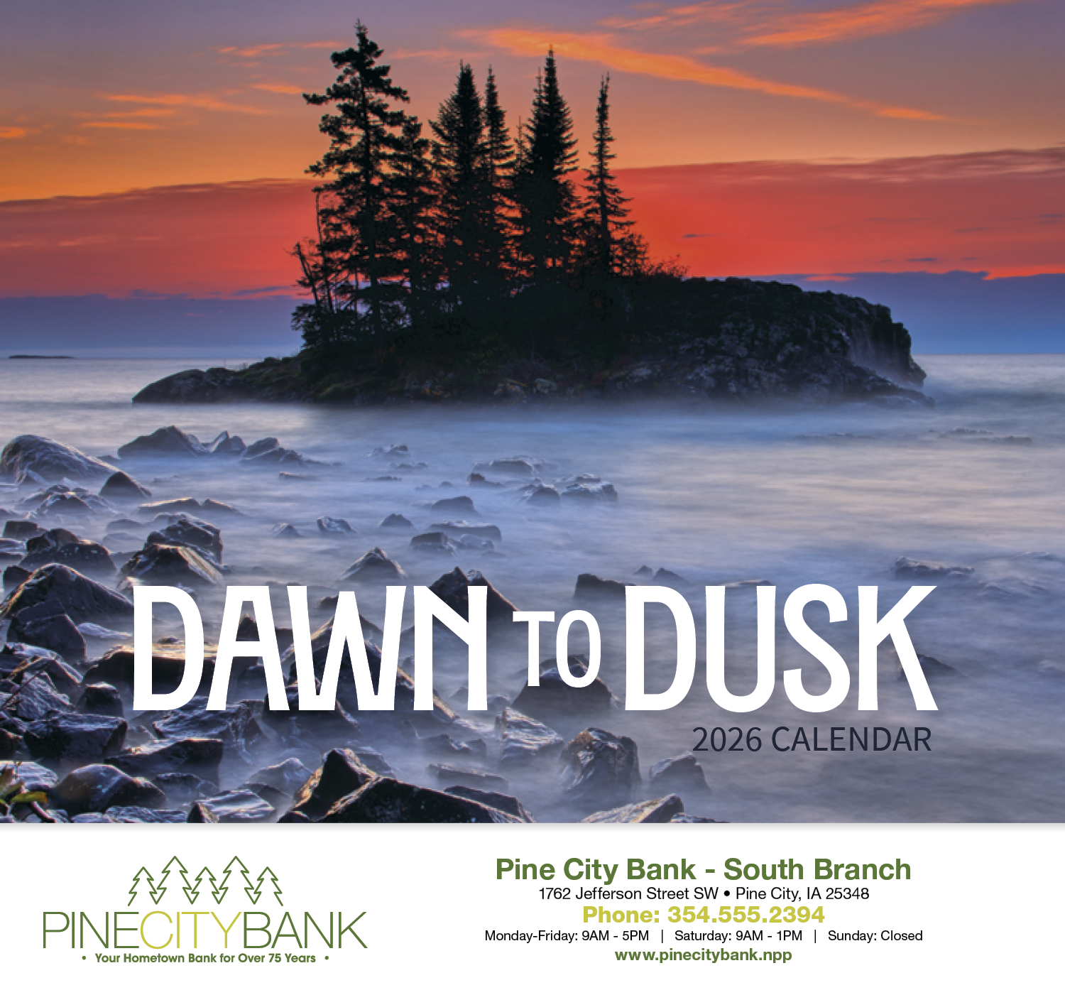 HotLine® Products Dawn to Dusk Appointment Calendar - Stapled 48