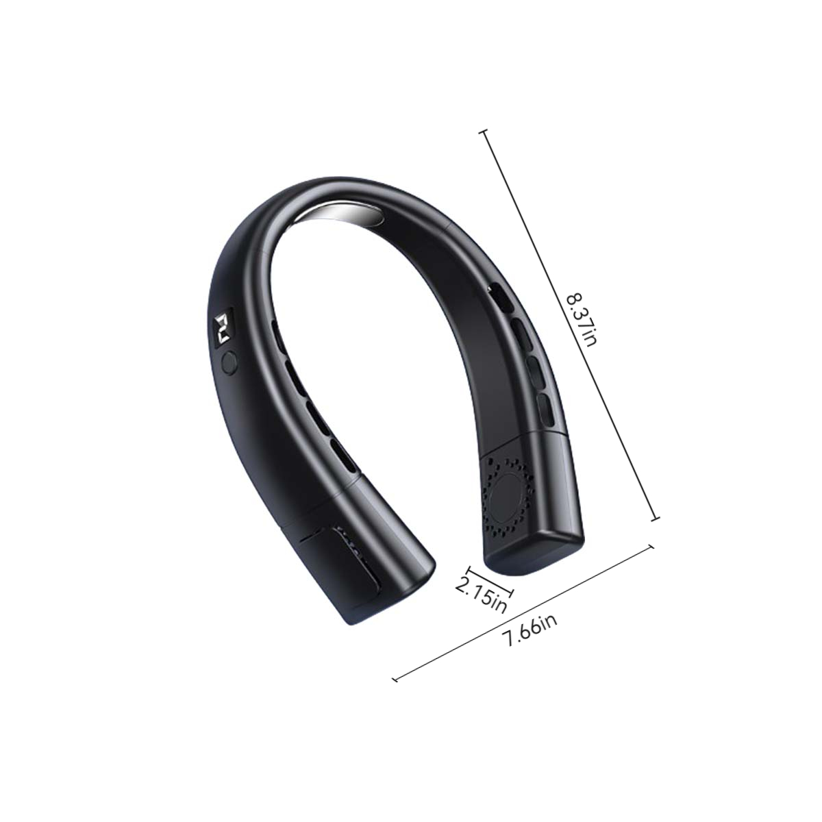 5-speed super wind Power display lazy Lighting neck fan 4
