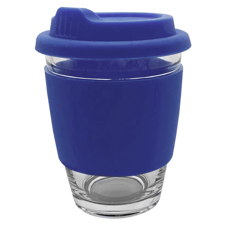 Carlo Glass Coffee Cup - Silicone Band 19