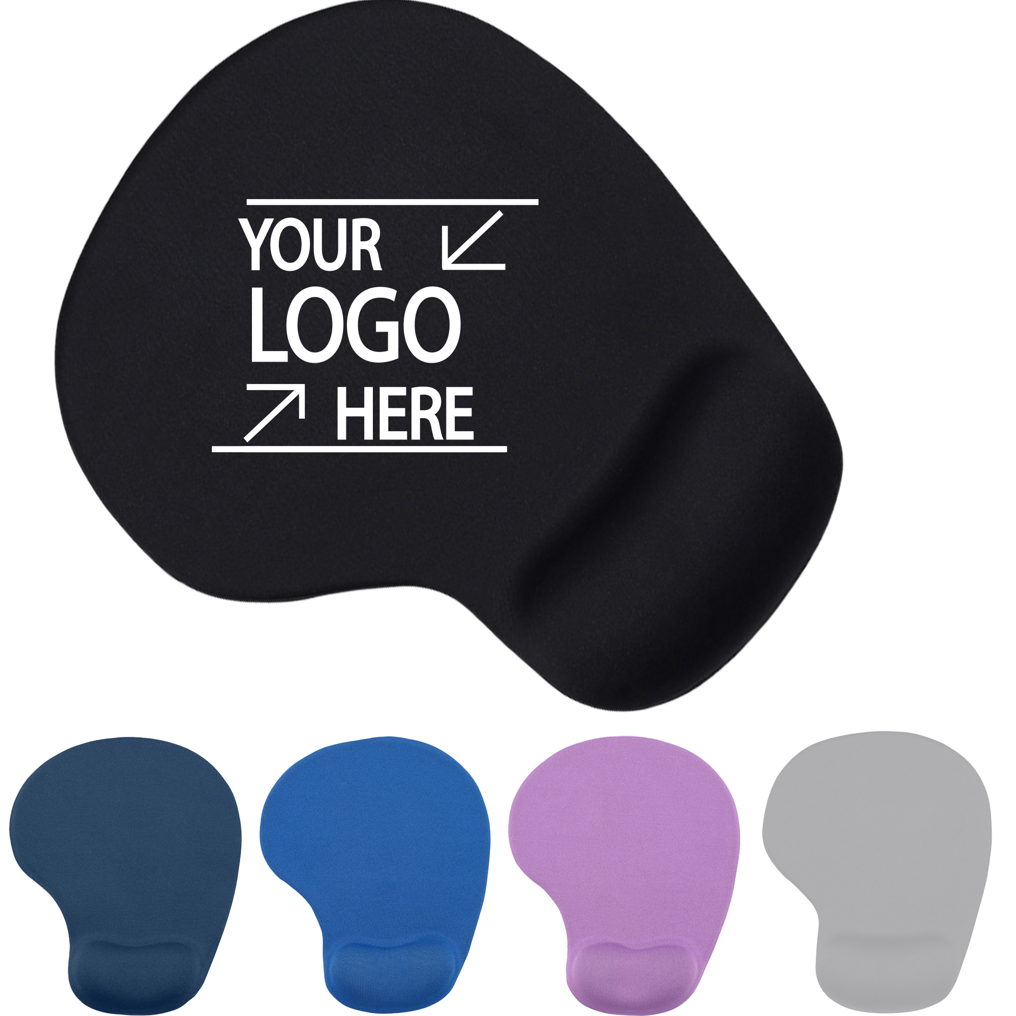 Solid Color Wrist Rest Mouse Pad 2