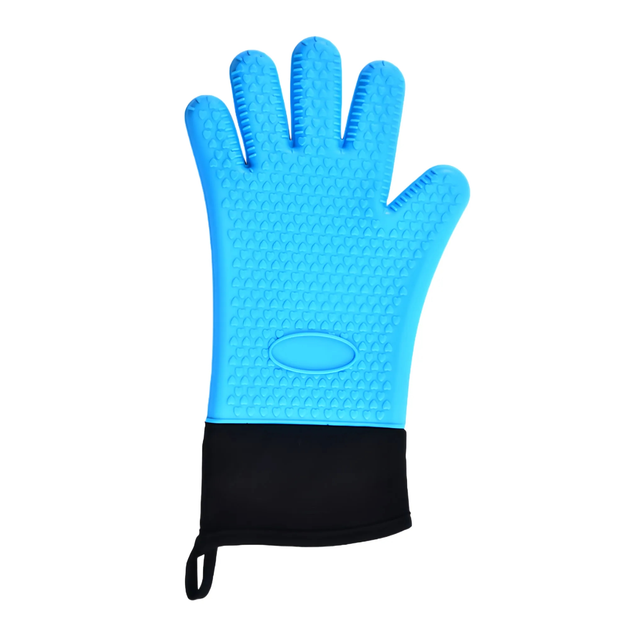 Flexible Five Finger Heat Resistant Silicone Oven Mitts 2