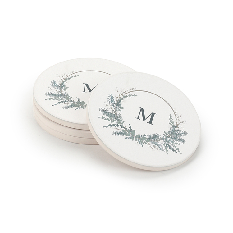 Holiday Monogram Coasters 1