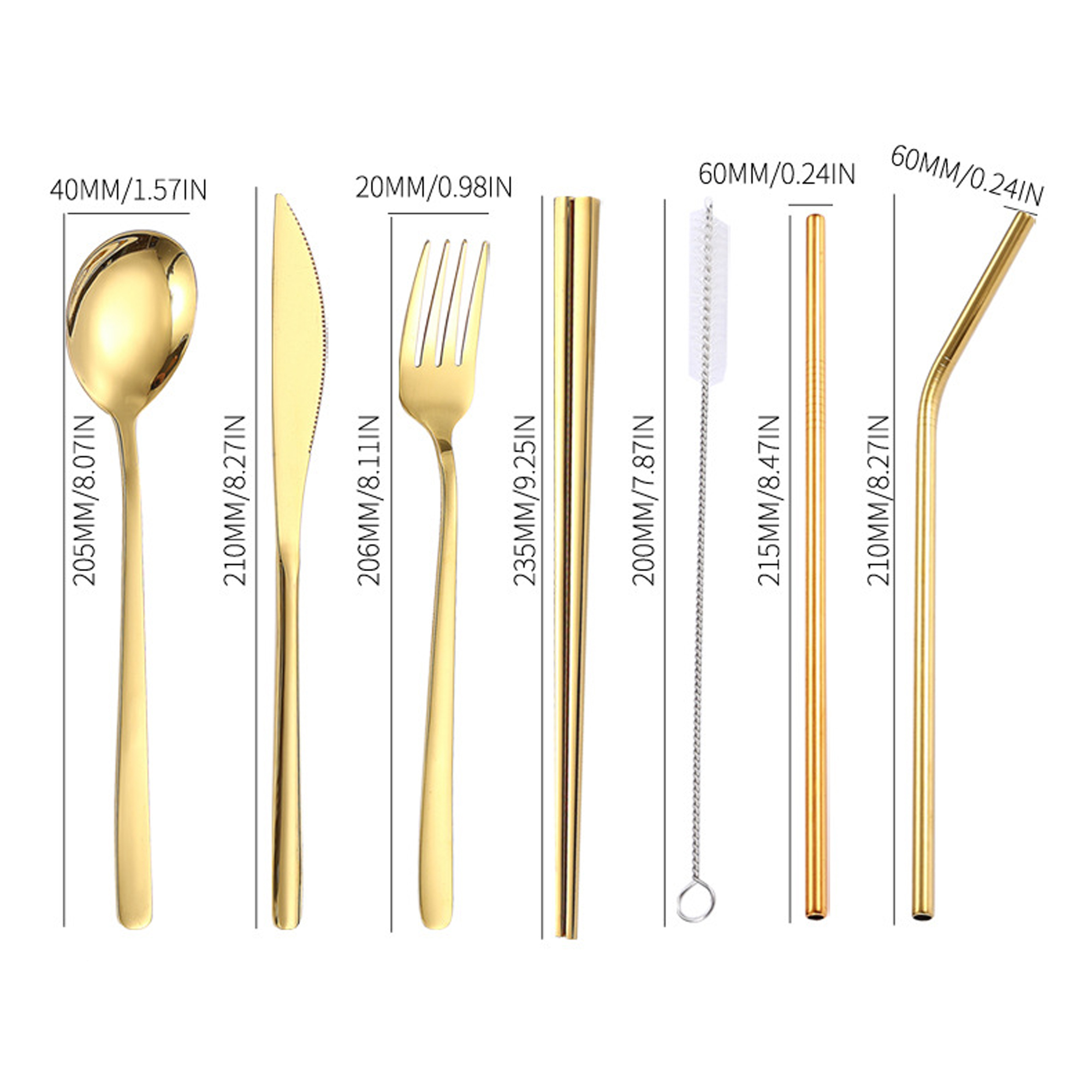 Stainless Steel Cutlery Set In Pouch 2