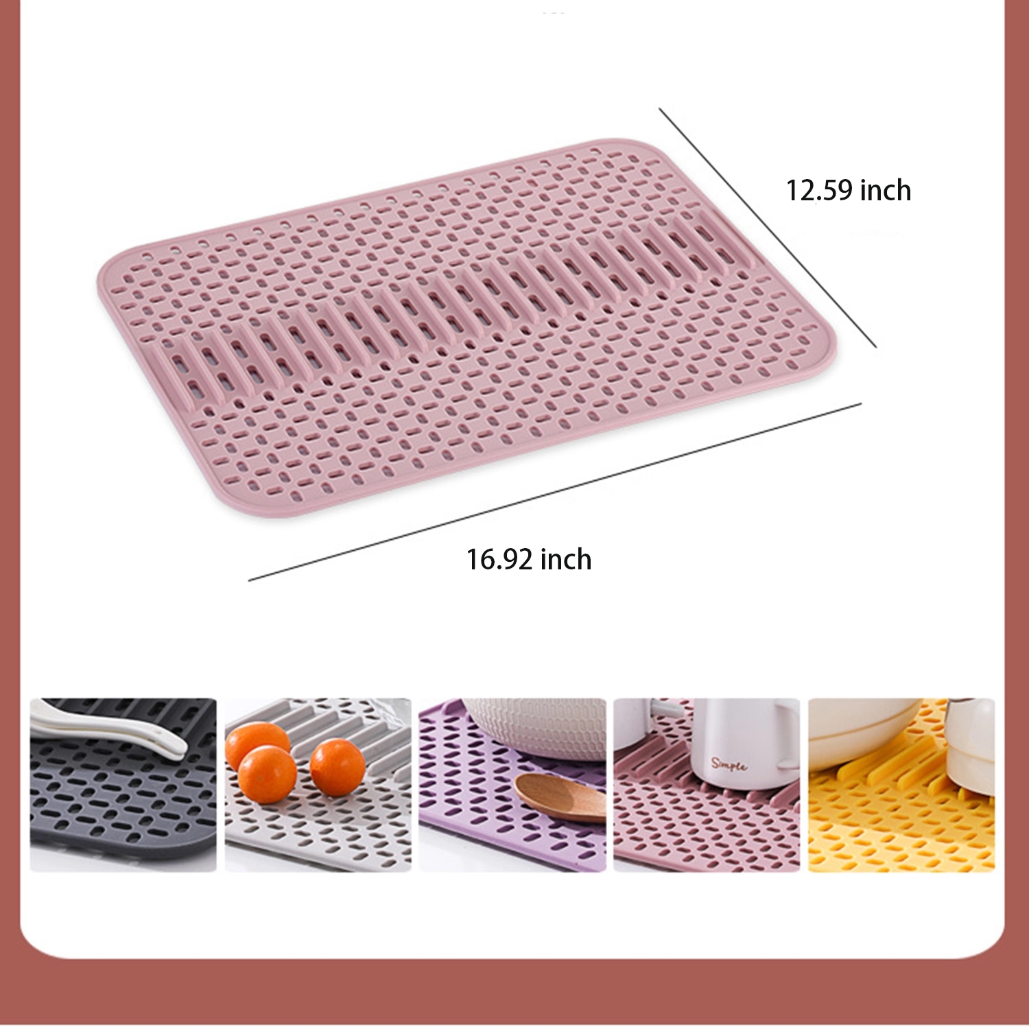 Kitchen Silicone Draining Mat 9