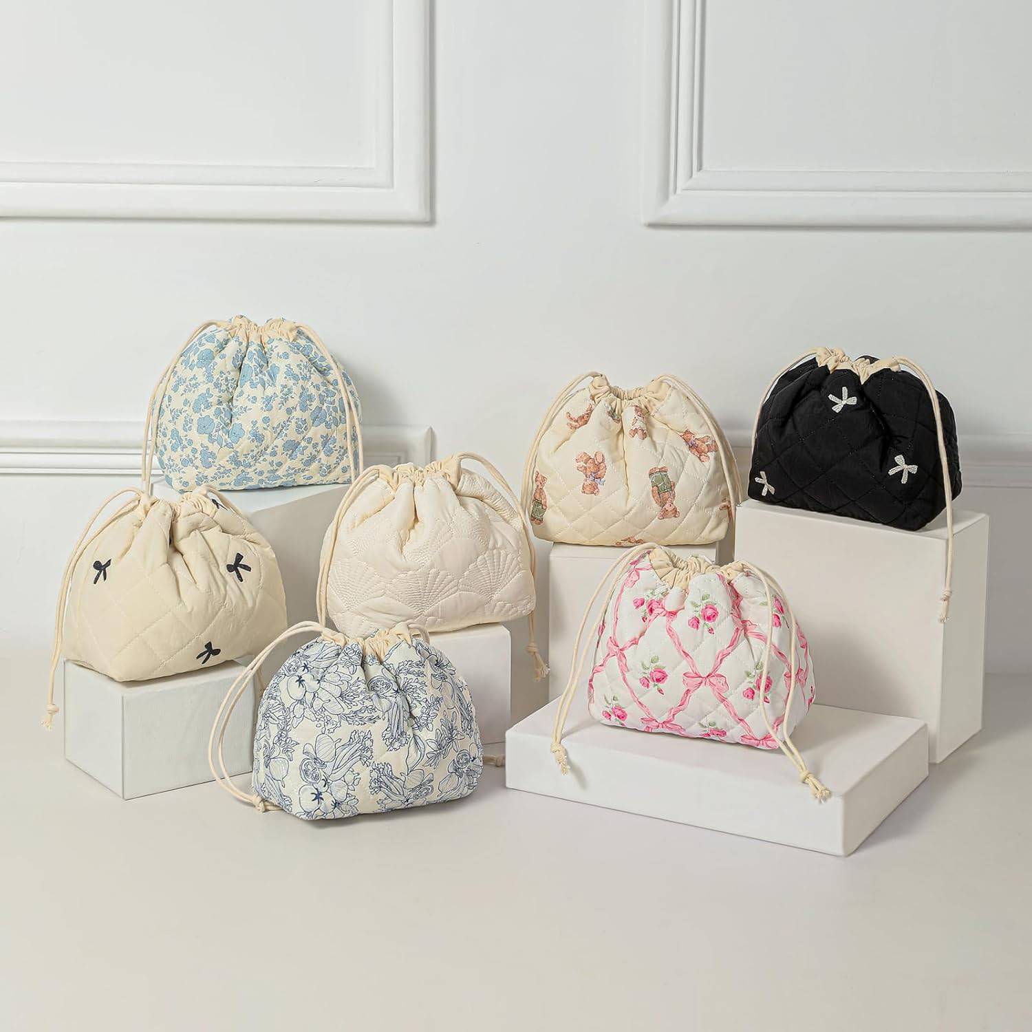 Compact Cotton Cosmetic Bag 8