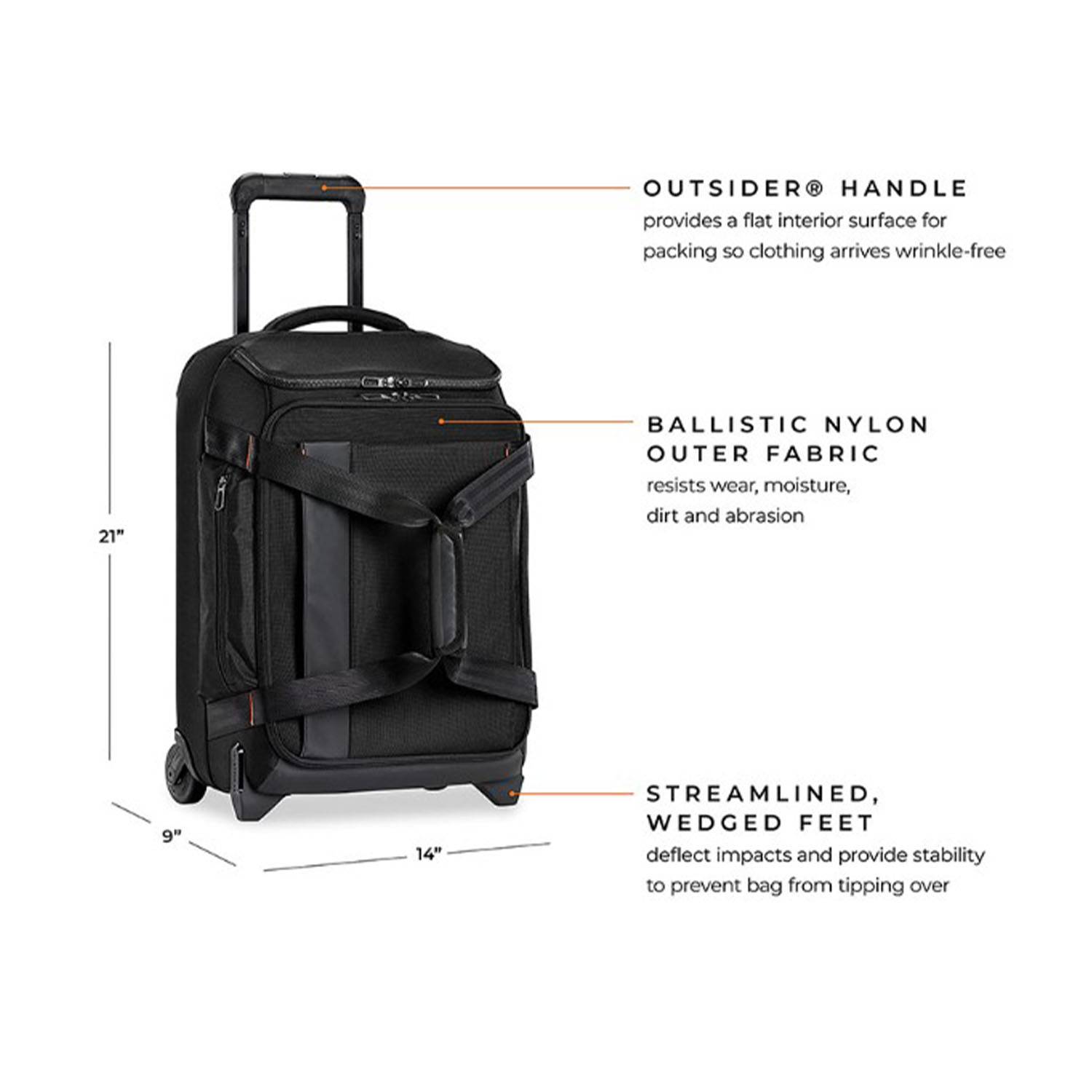 Nylon Travel bag with pull rod 5
