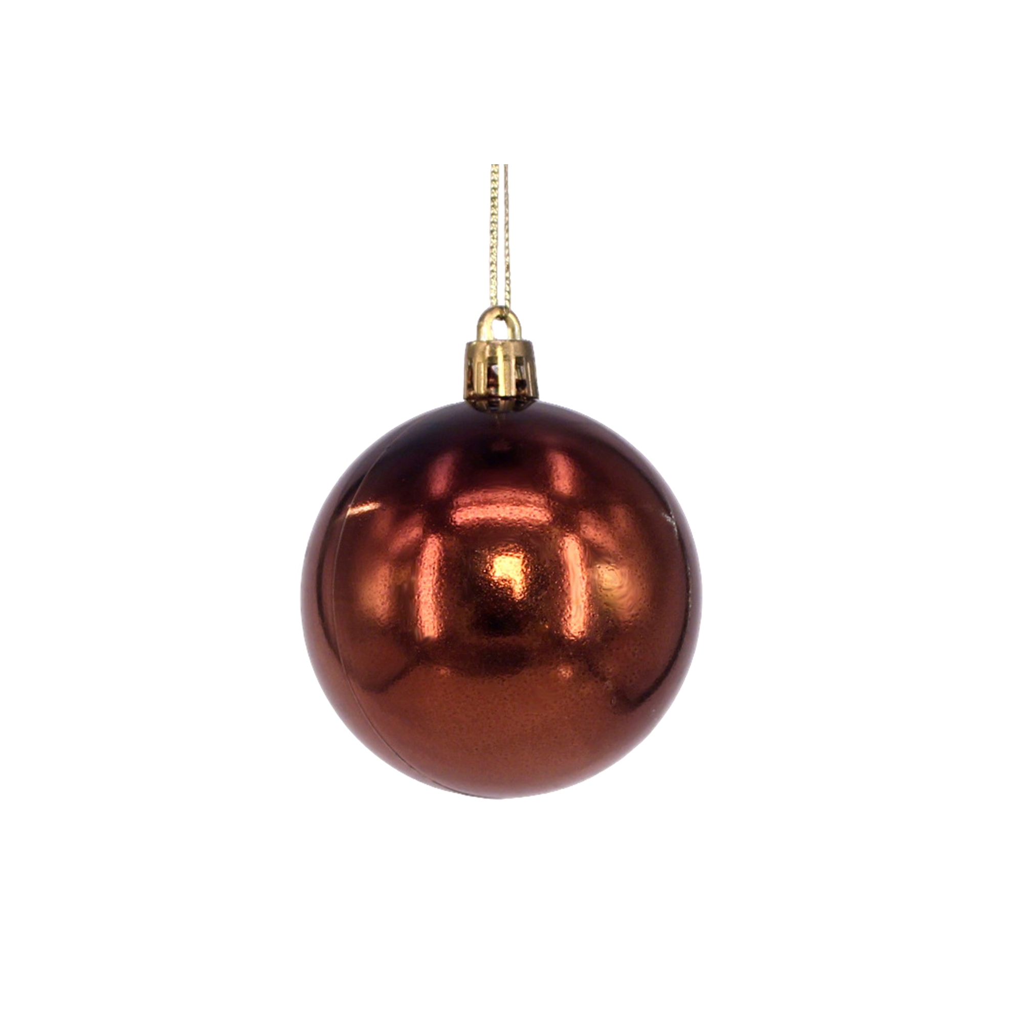 Plastic Ornament Ball With Aluminum Plate 3.2" Diameter 8