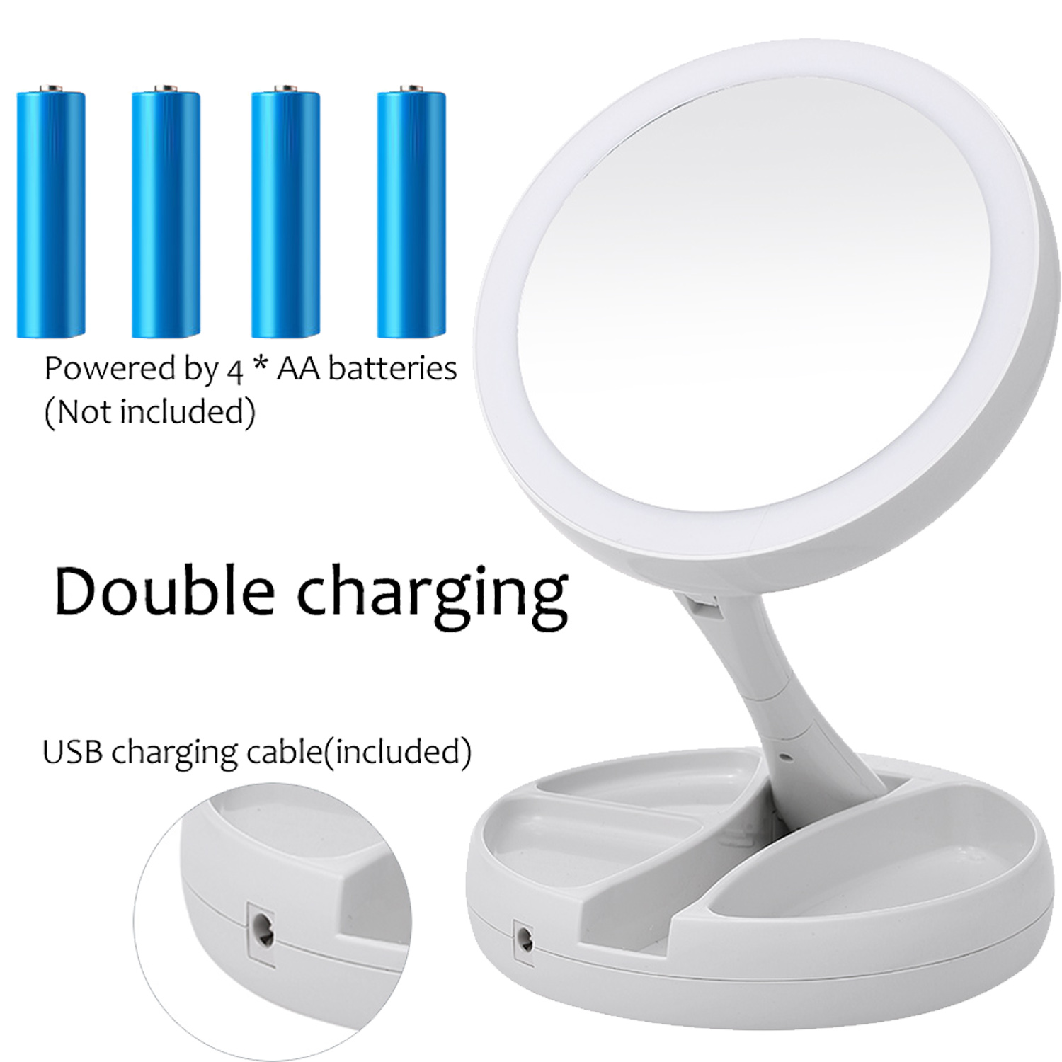 LED Folding Mirror 3