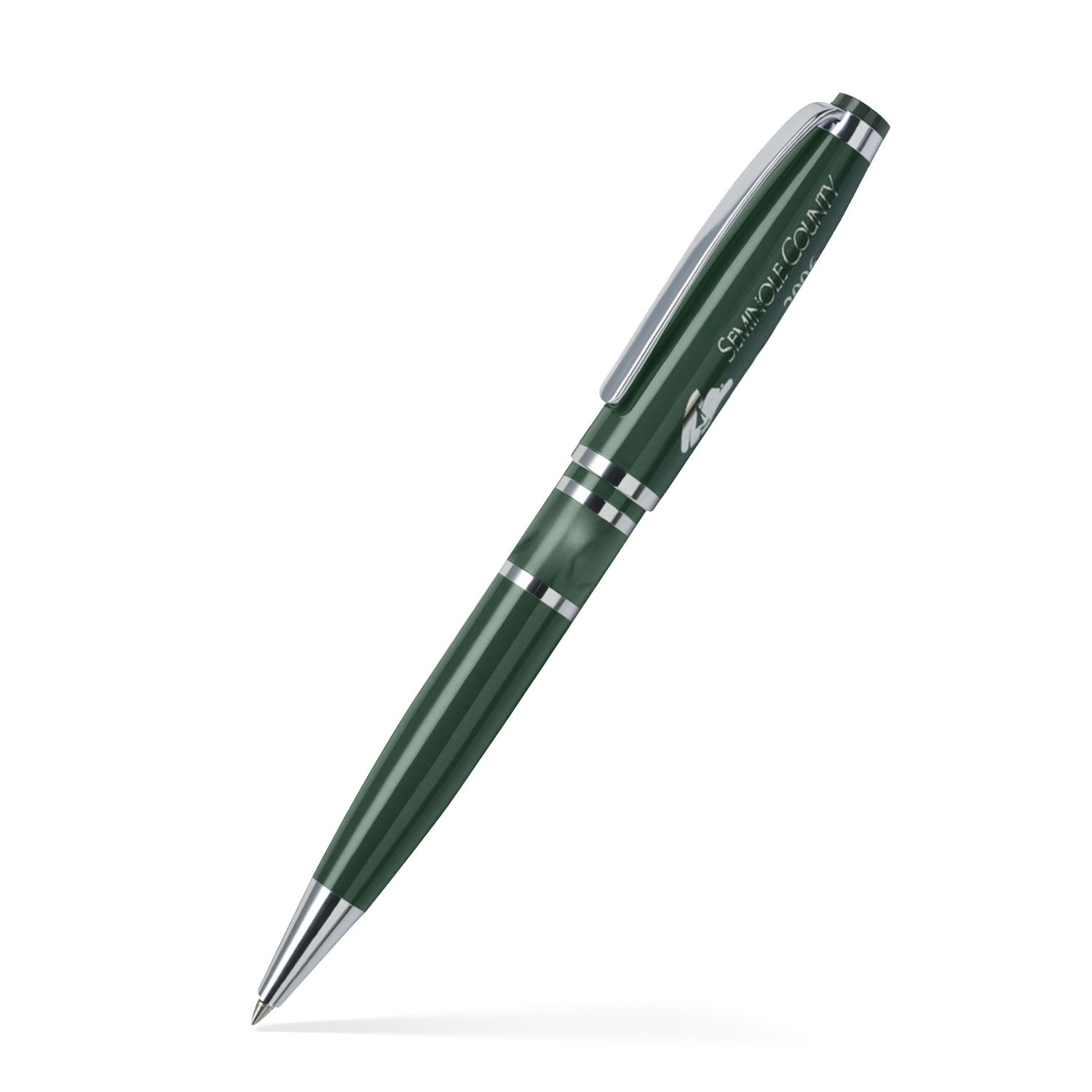 Resin Accented Brass Ballpoint Twist Metal Pen 4