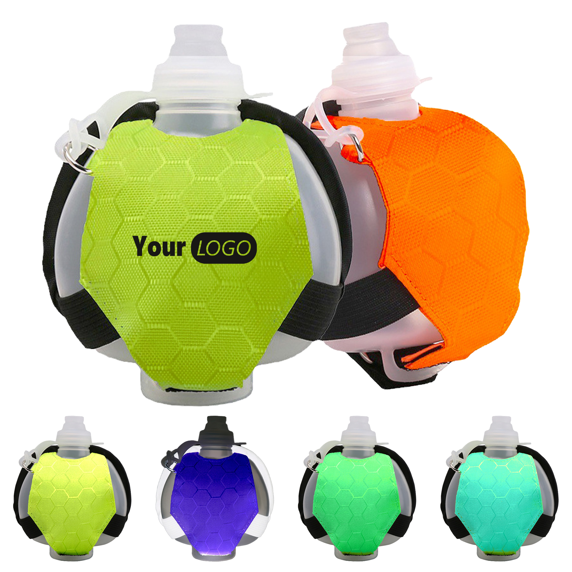 Pp Hands-Free 200Ml Wristband Water Bottle With Reflective Feature 2