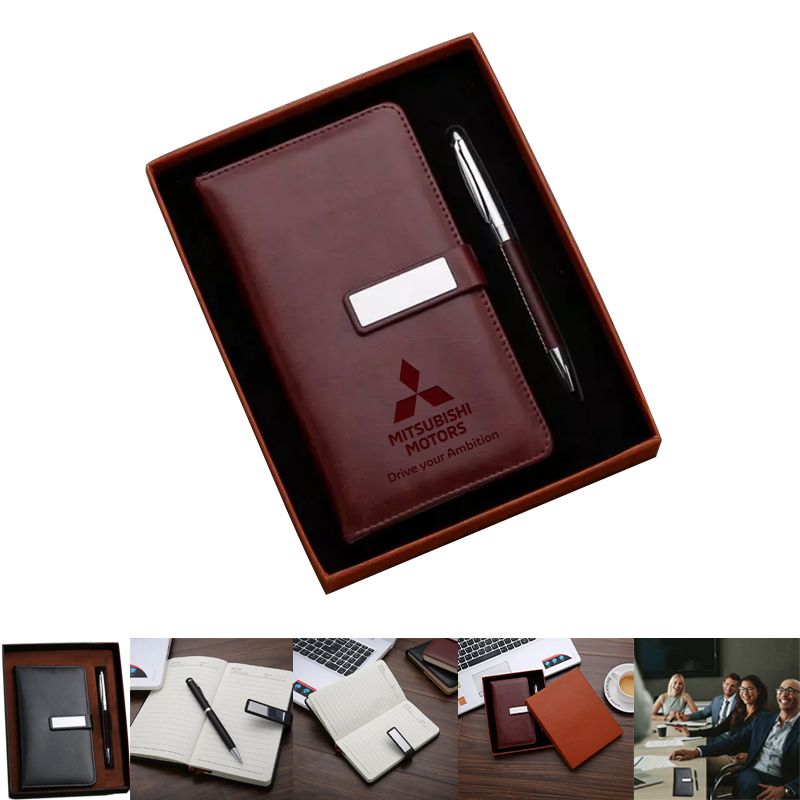 Penote - Luxury Leatherette A6 Notebook And Pen Gift Set 5