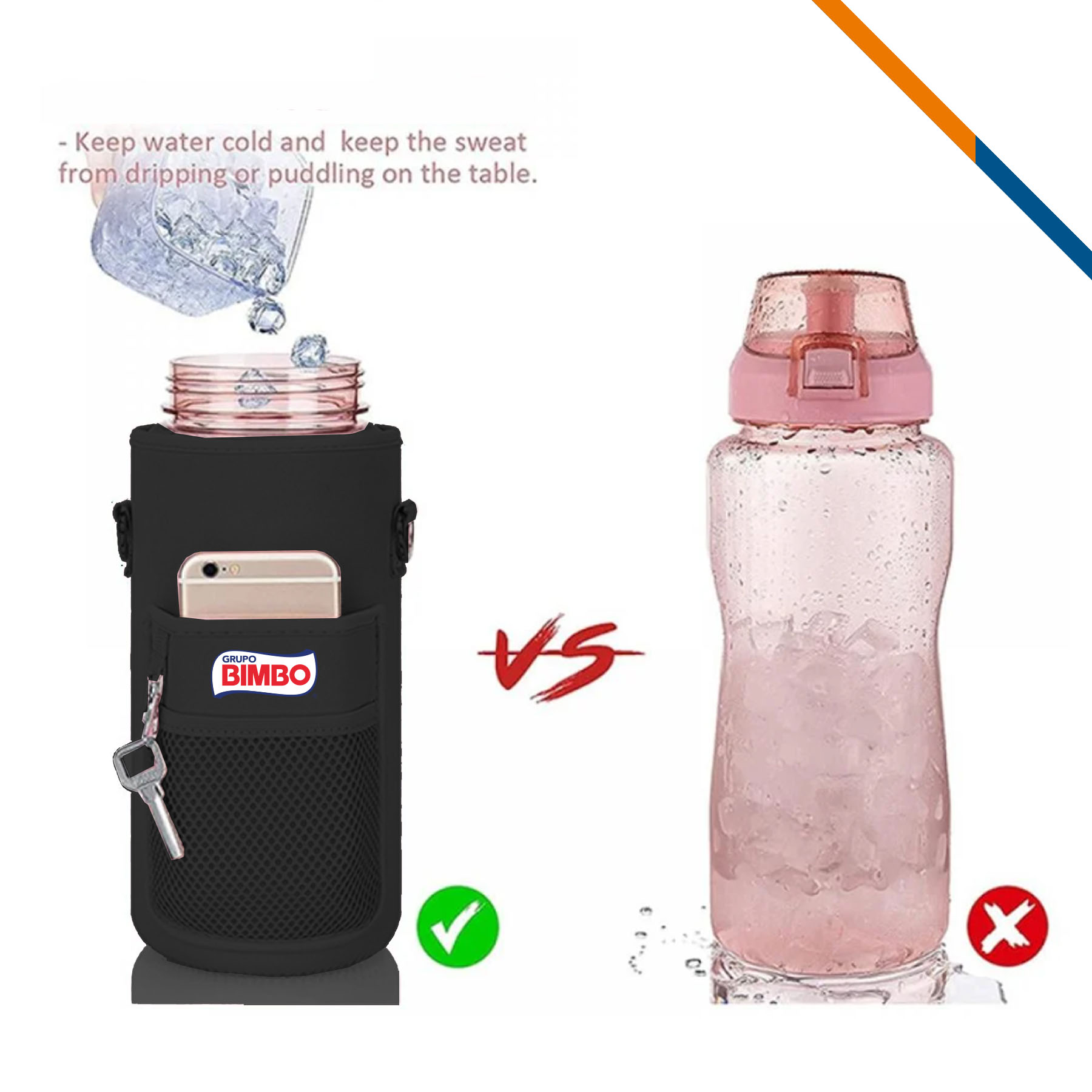 NeoSip Neoprene Water Bottle Holder 7