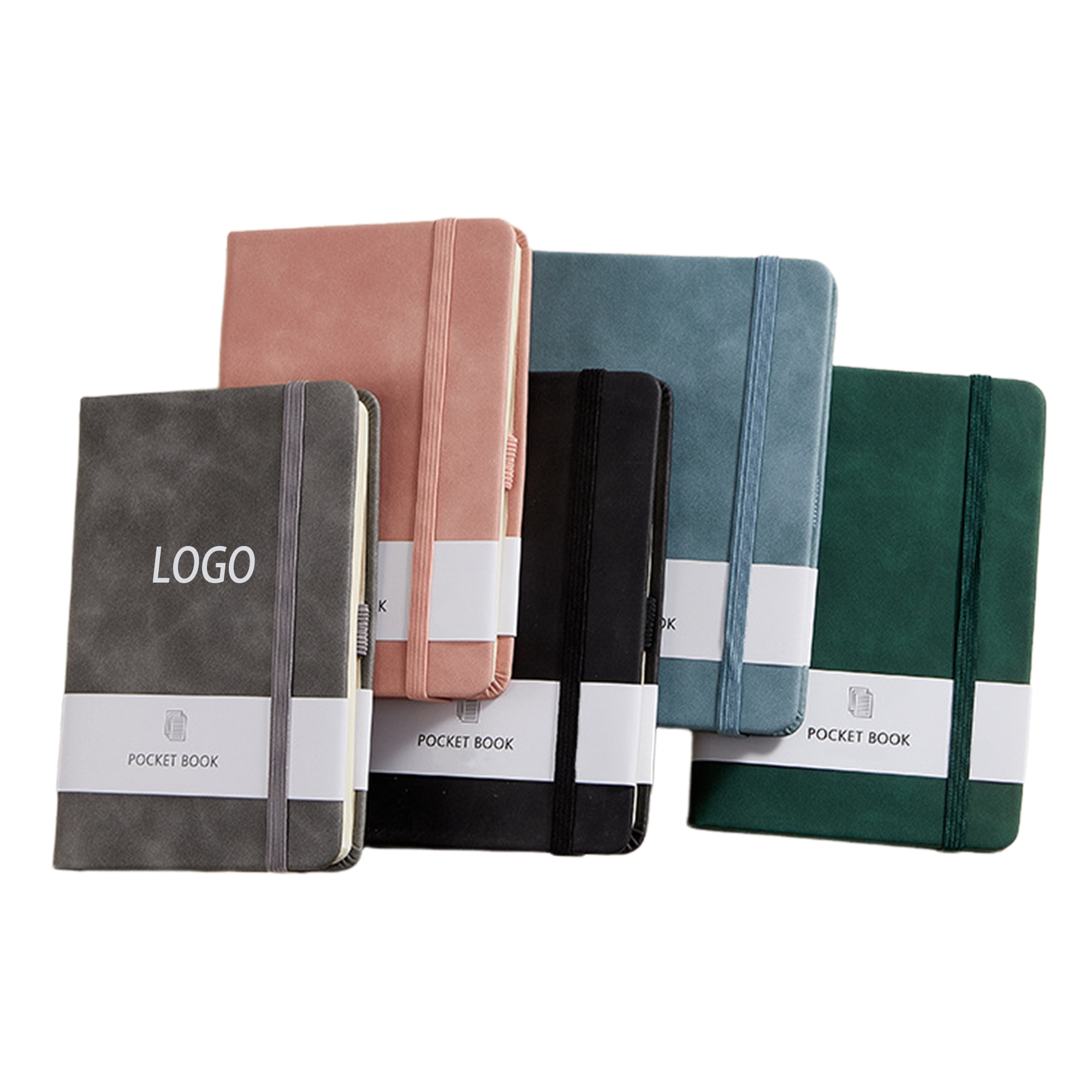 A7 Mini Pocket Notebook with PU Leather Cover and a Strap 1