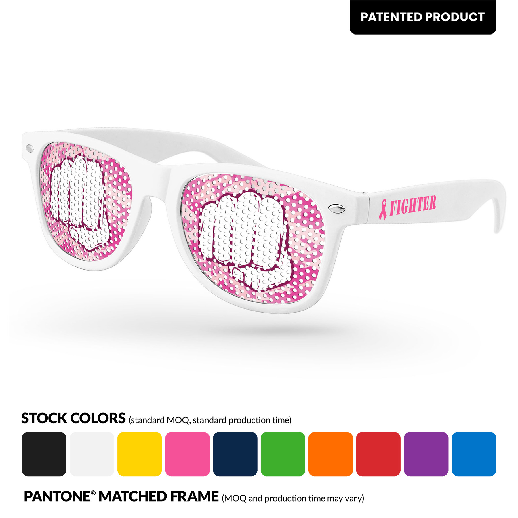 Breast Cancer Awareness Retro Pinhole Sunglasses 14