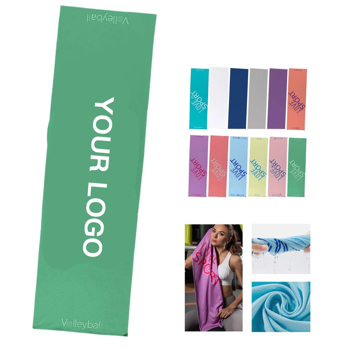 Microfiber Cooling Towel with Soft Moisture Wicking Design 5