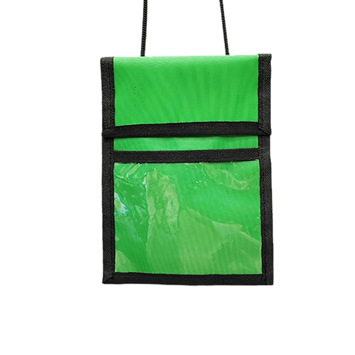 Zippered Neck Wallet with Clear Display Pocket 5