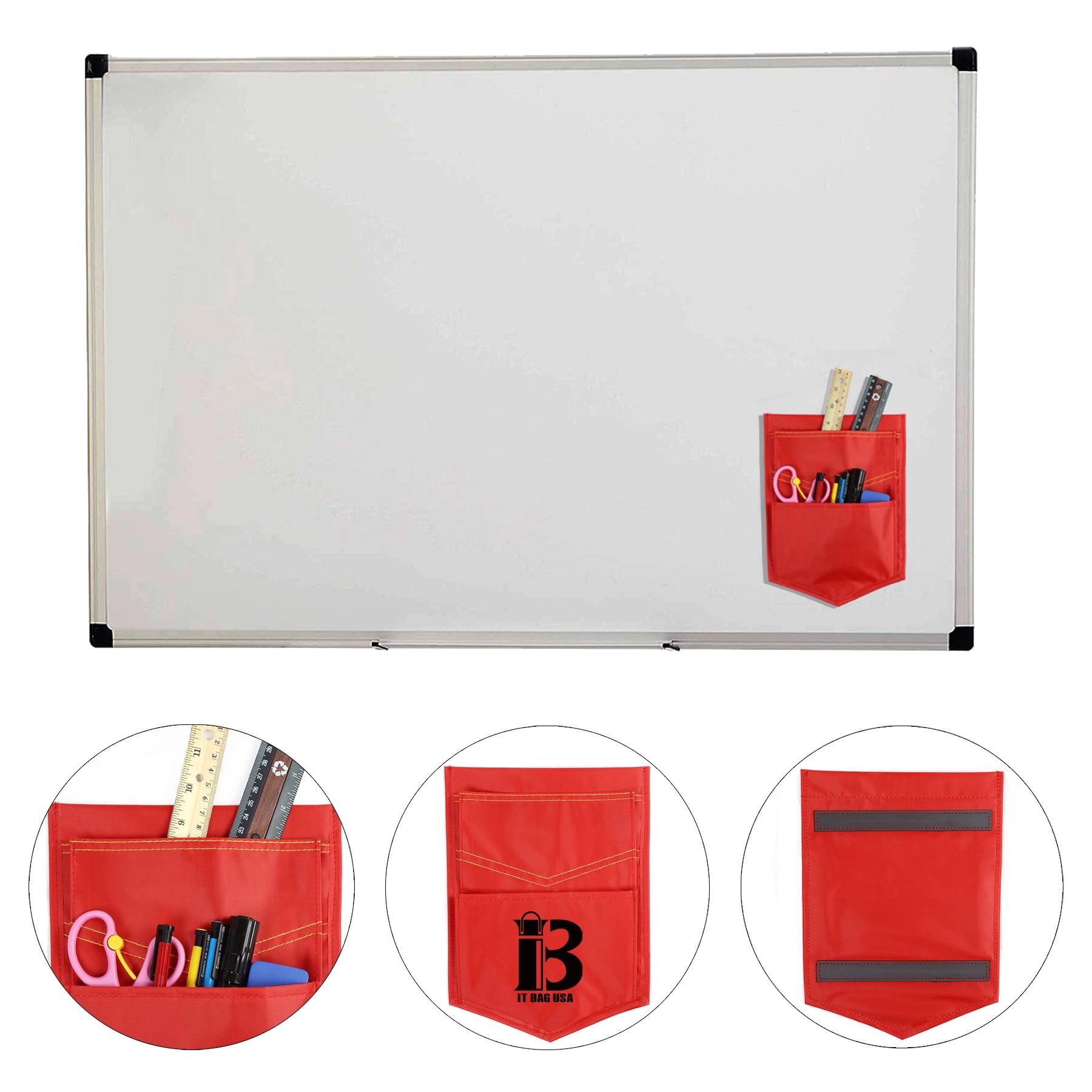 Magnetic Storage Pocket Whiteboard Accessory Case 2