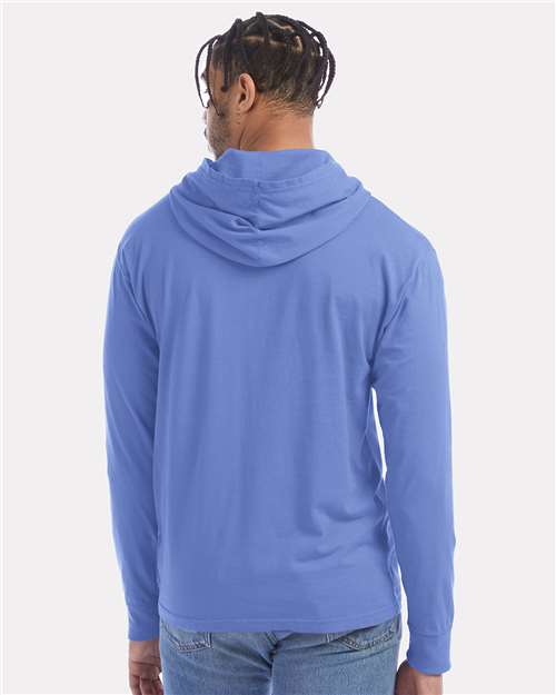 Unisex Garment-Dyed Jersey Hooded Long Sleeve T-Shirt - GDH280 9