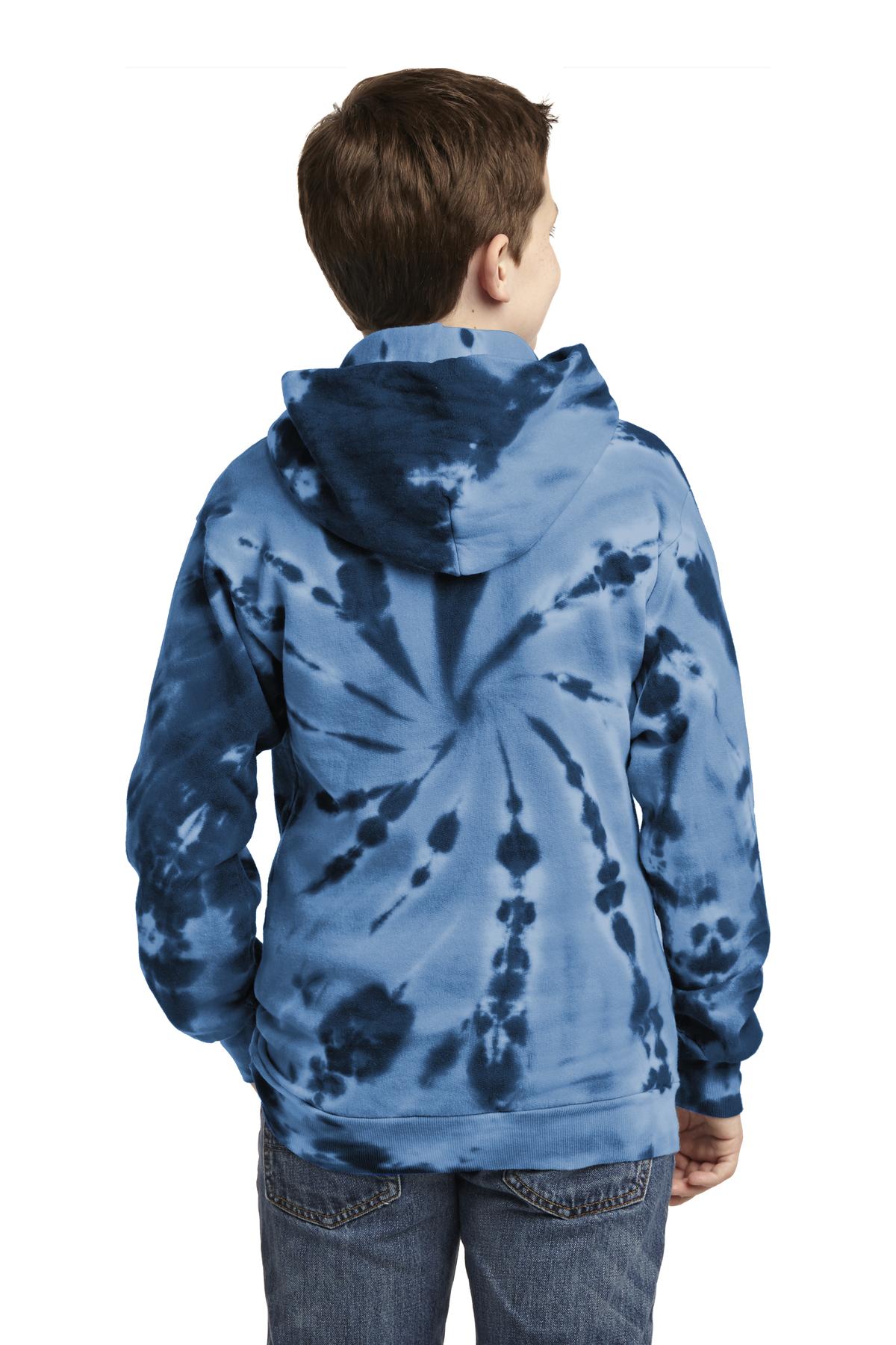 Port & Co Youth Tie-Dye Pullover Hooded Sweatshirt. PC146Y 25