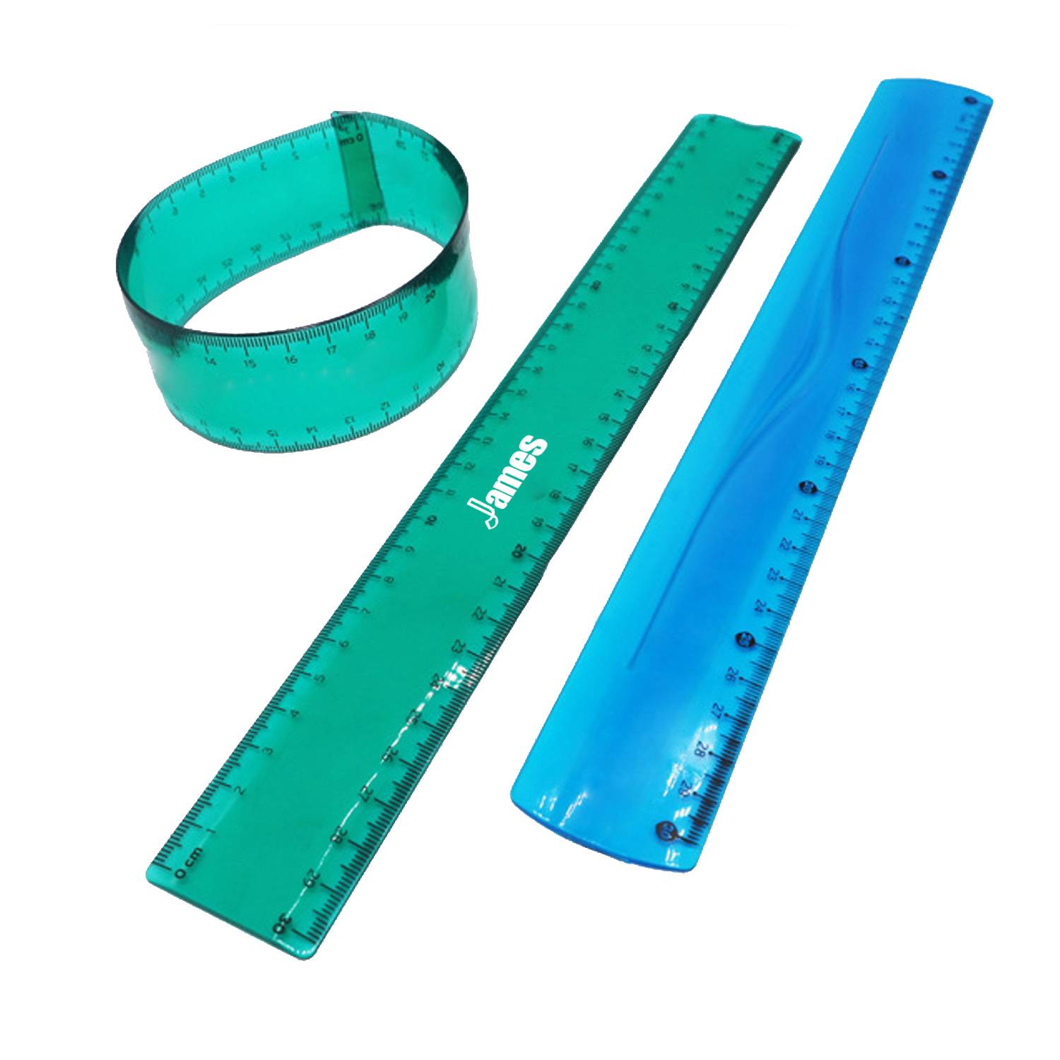 12"Flexible Plastic Ruler 7