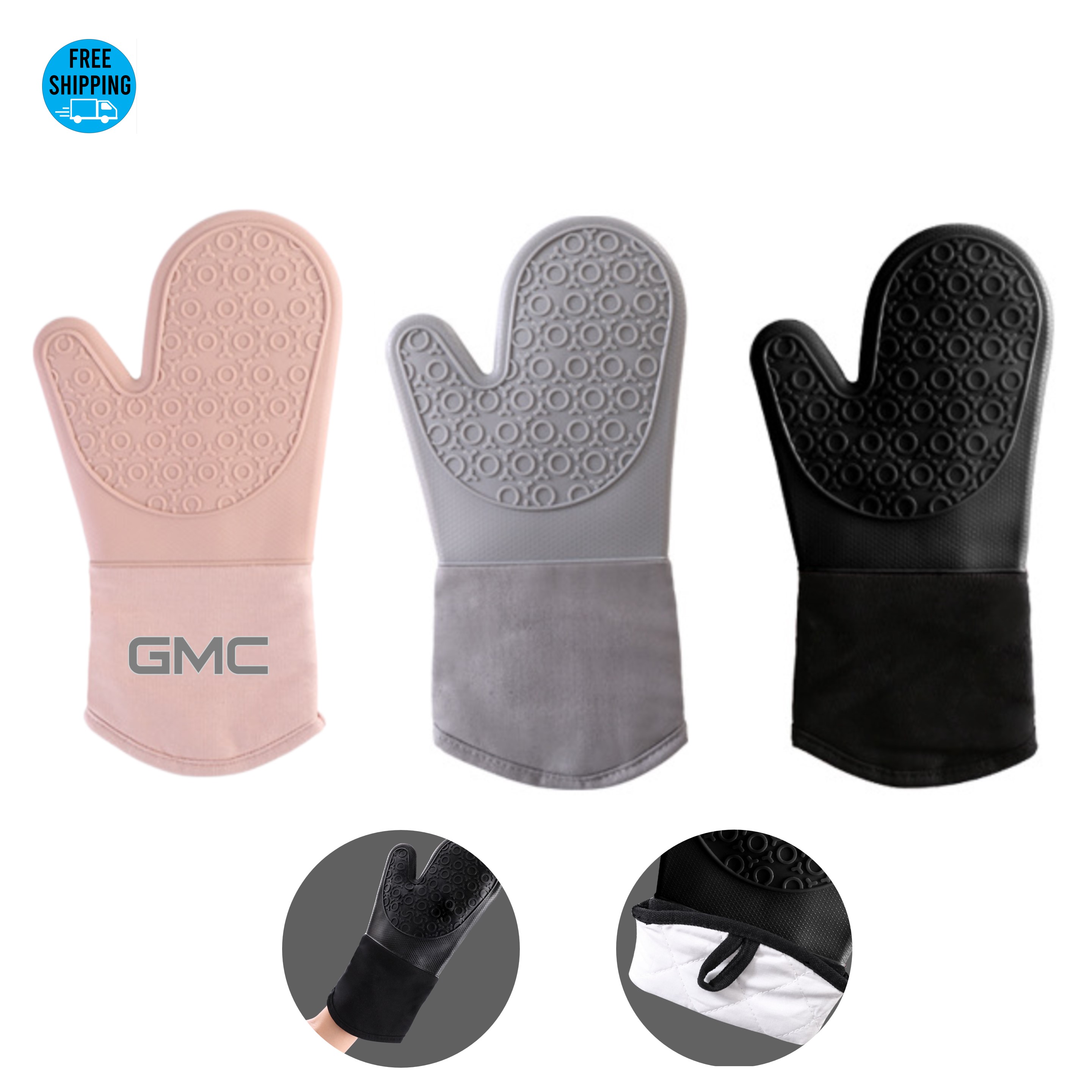 Non-Slip Silicone Oven Mitt - OCEAN 4
