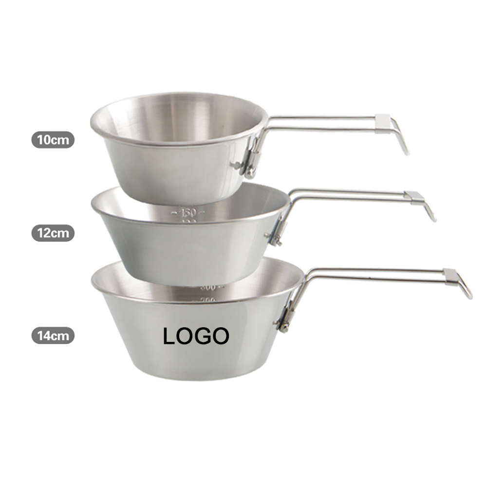 550ML Stainless Steel Camping Foldable Bowl
