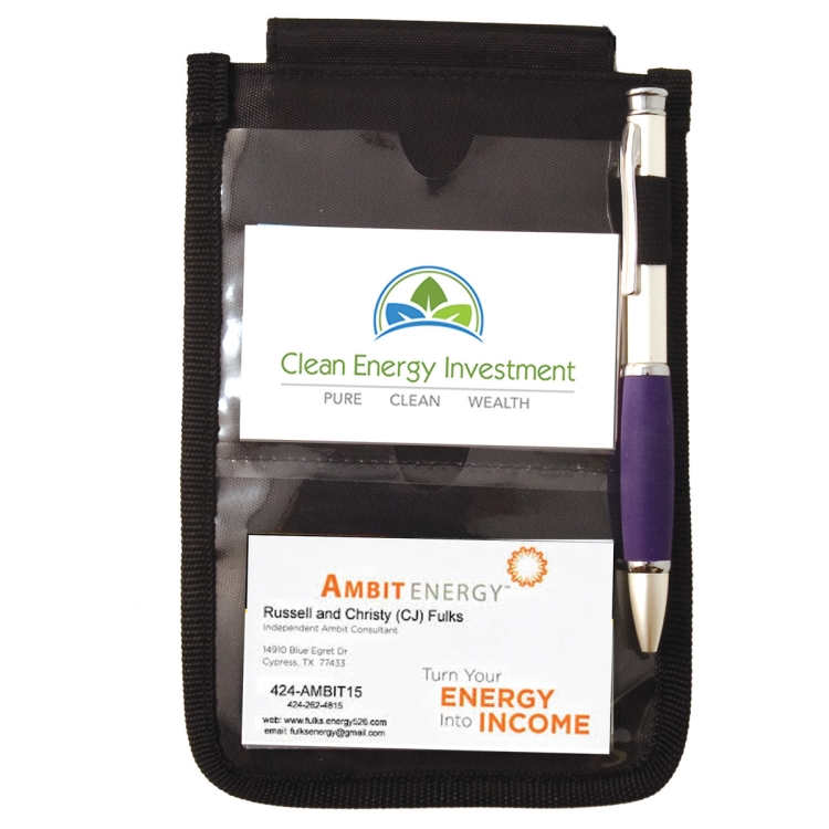 "Overachiever" 8 Function Tradeshow Bagdeholder, Neck Wallet, and Travel Passport and Boarding Pass 3