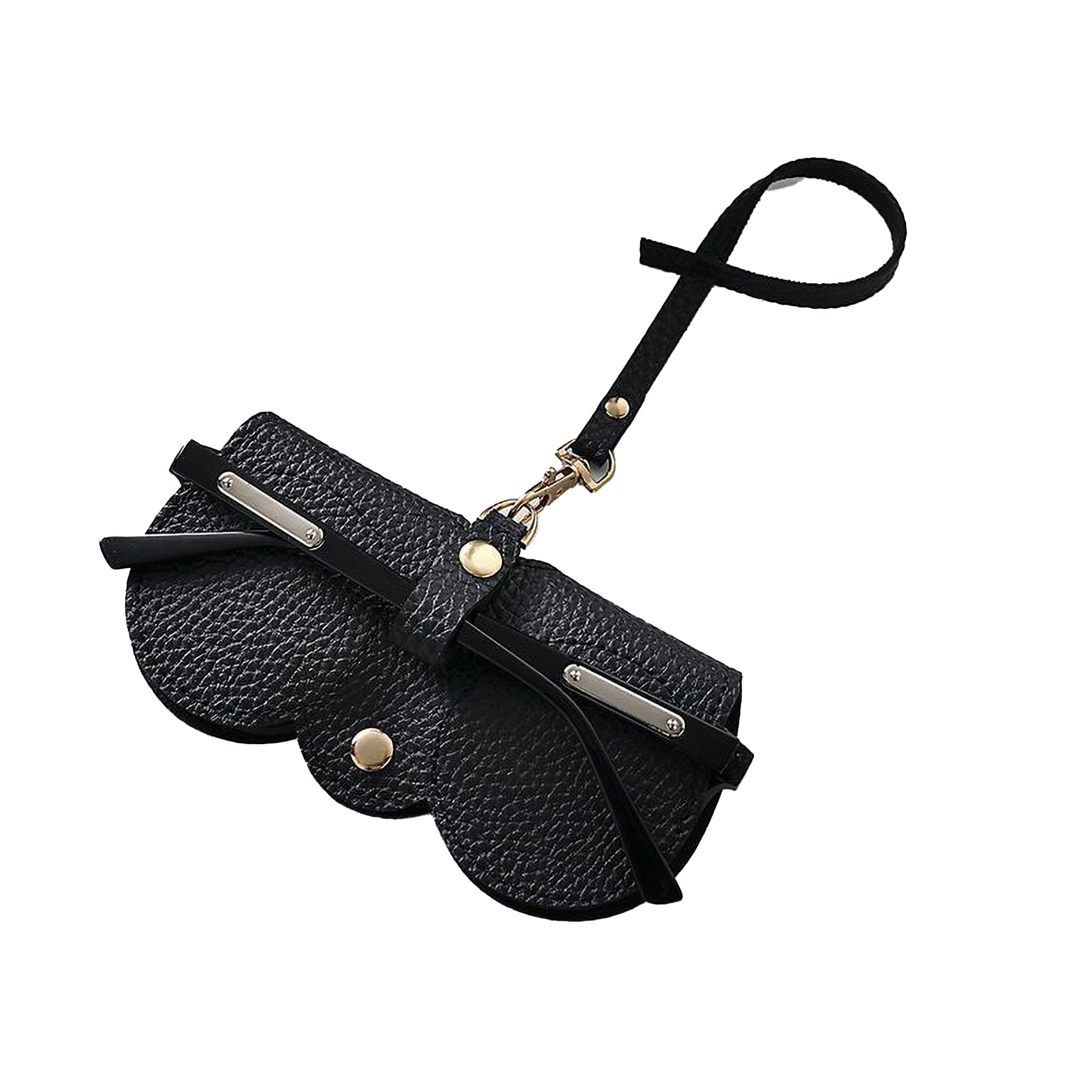 Soft Leather Fashionable Sunglasses Case Portable Pouch Clip 1