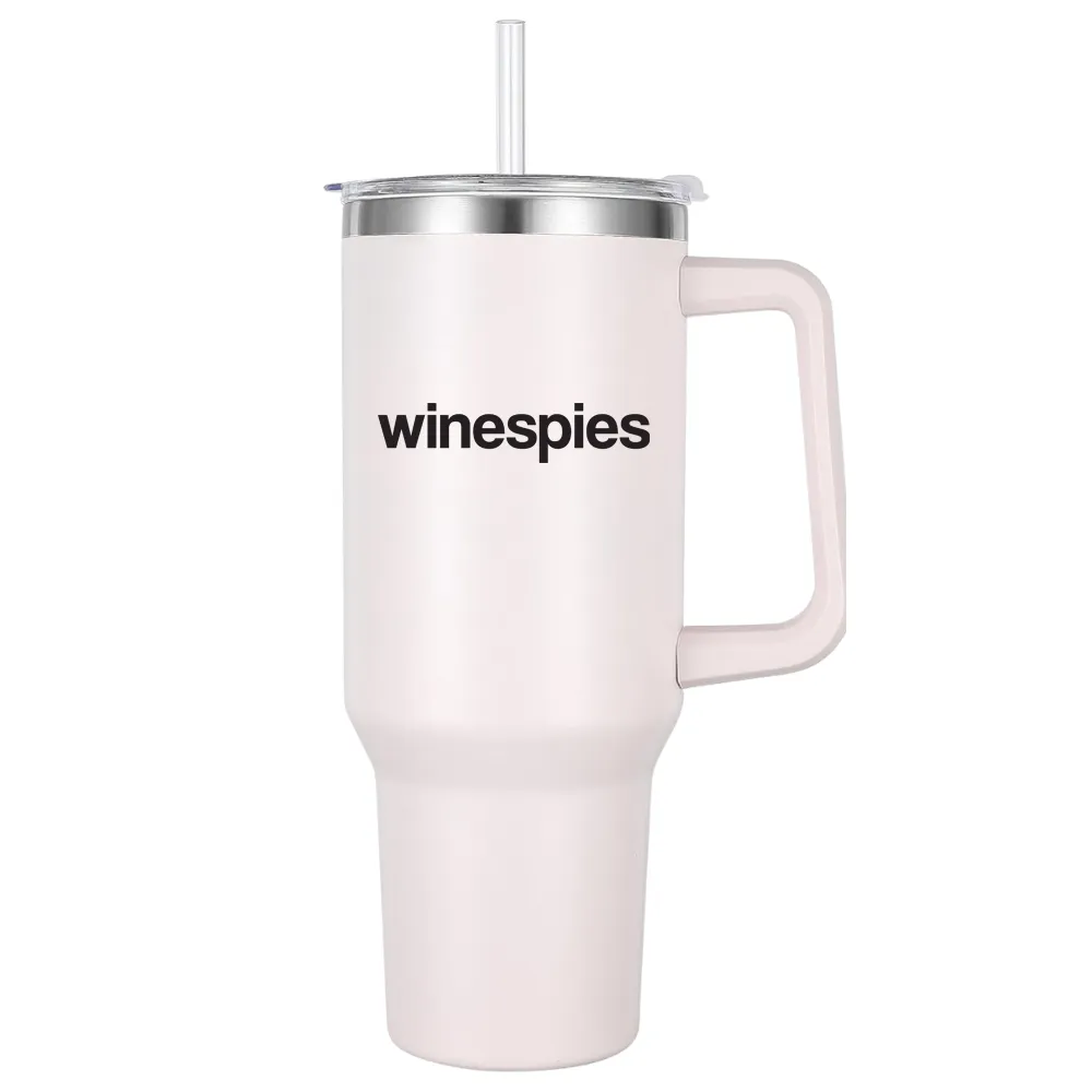 40oz. Insulated Tumbler with Handle and Straw 3