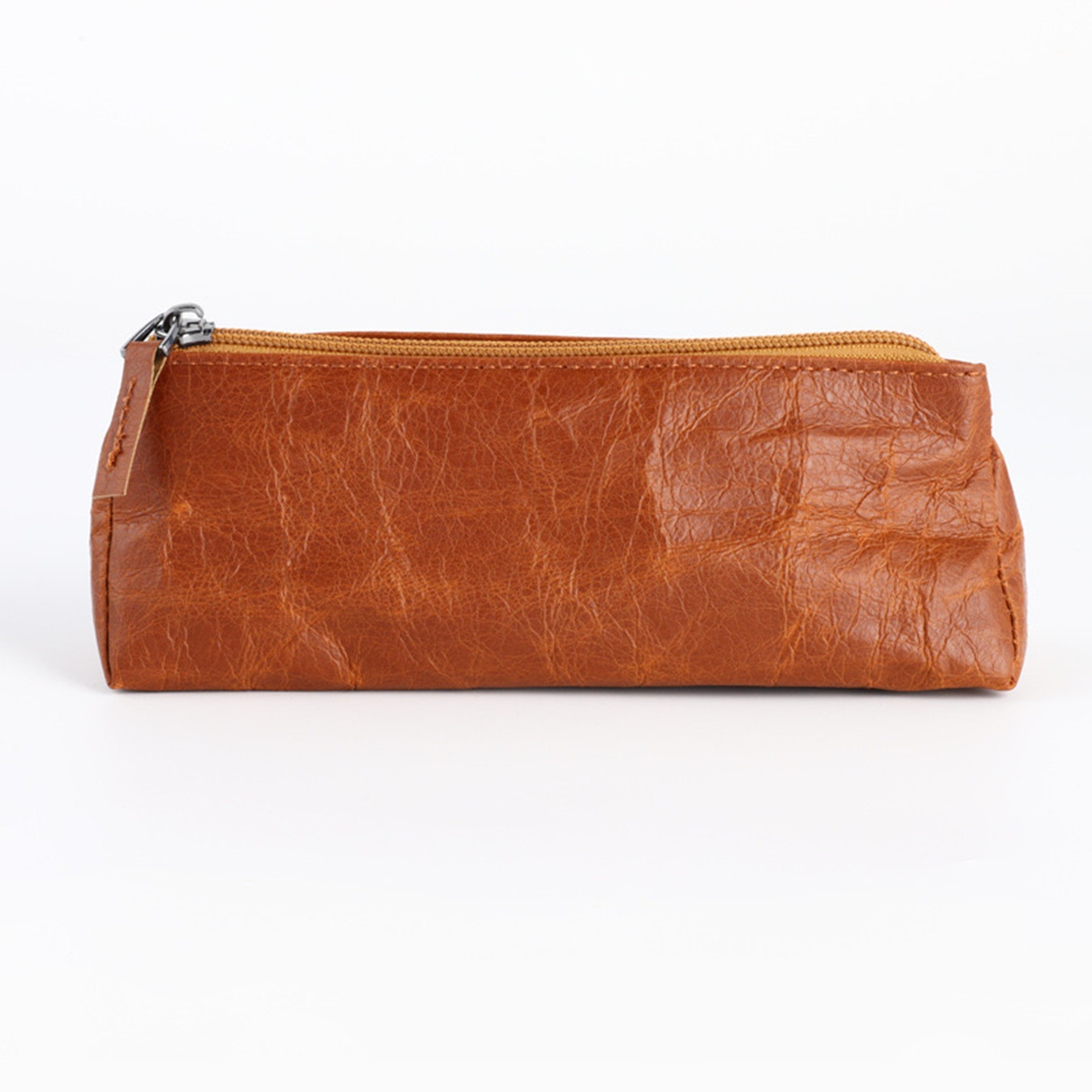 Solid Color Unisex Zipper Pencil Case 5