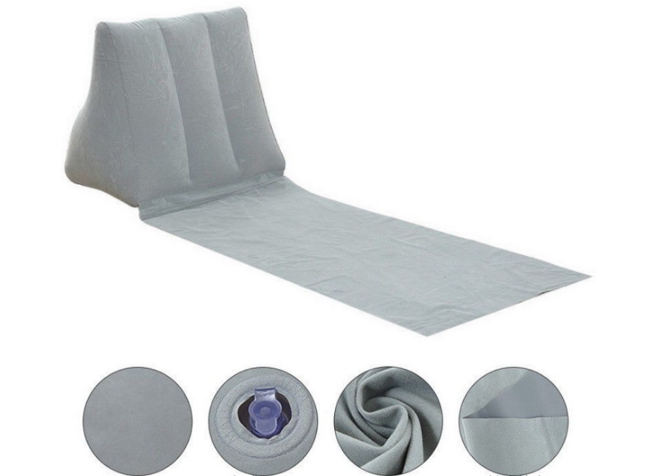 Portable Flocking PVC Outdoor Inflatable Wedge Pillow 5
