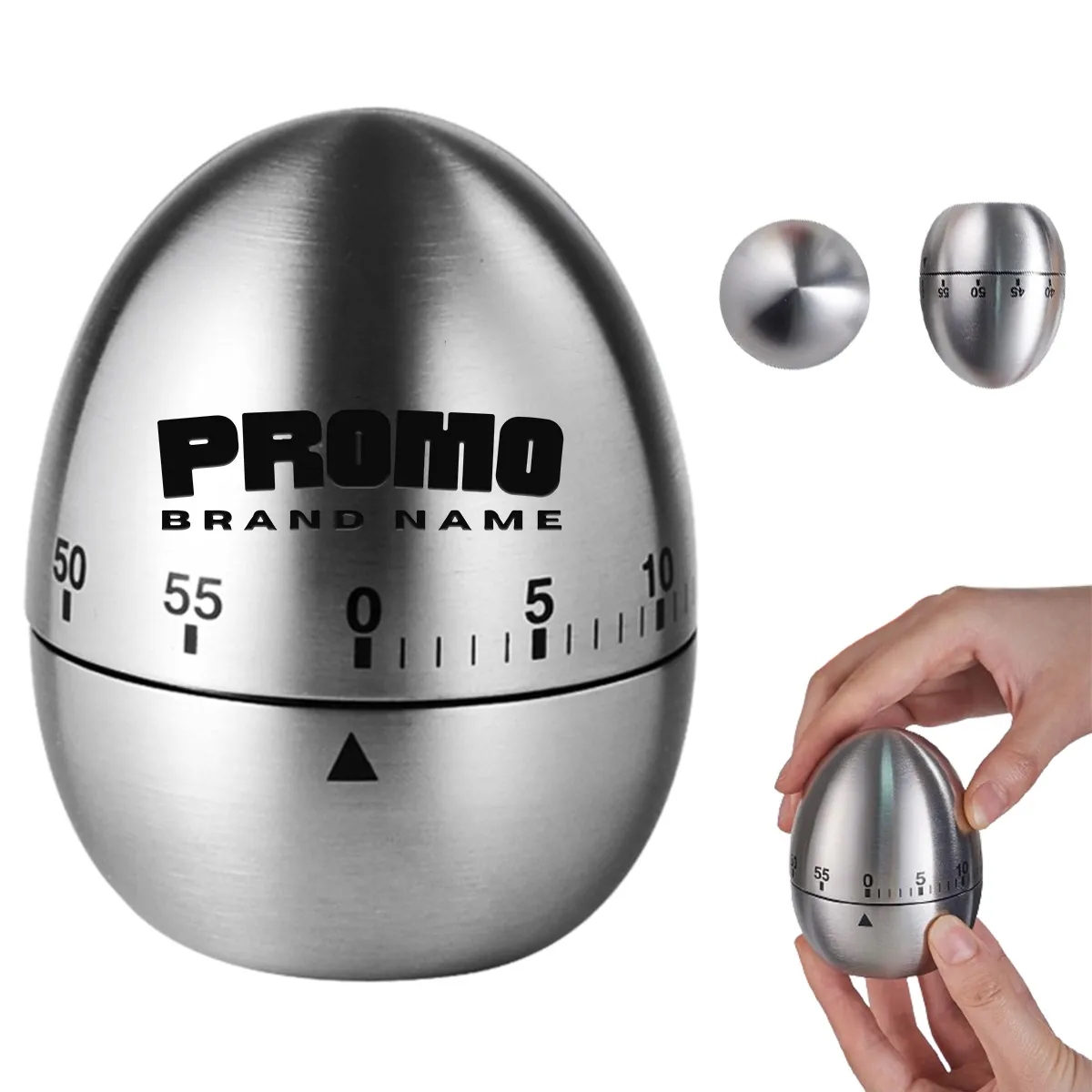 Metal Mechanical Countdown Kitchen Egg Shape Cooking Timer 2