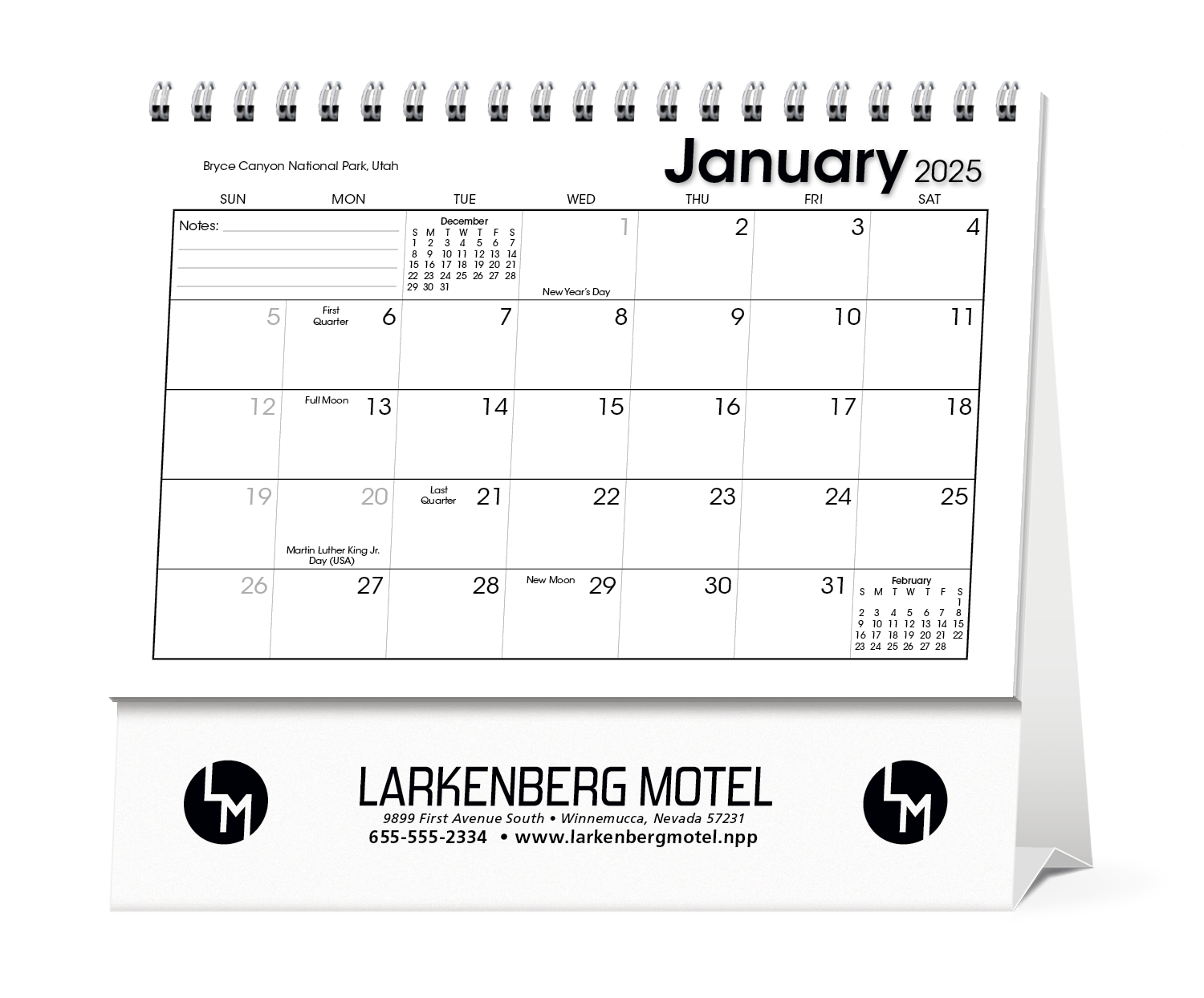 Triumph® Calendars Scenic Moments Large Desk Calendar 17