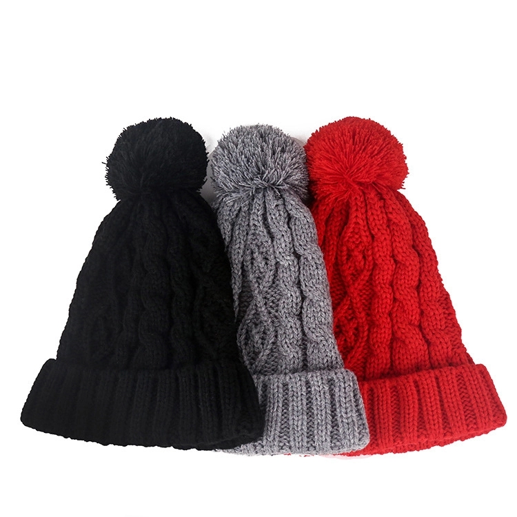 Custom Beanie Hats Winter Knitted Caps Unisex 2