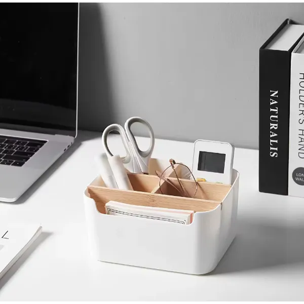 Eco-Friendly Bamboo Desk Pen Holder 1