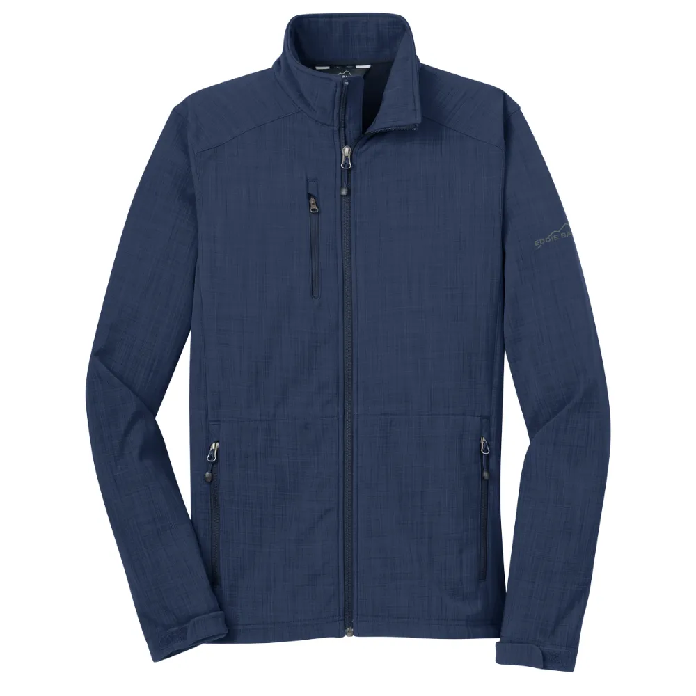 Eddie Bauer(R) Shaded Crosshatch Soft Shell Jacket, custom jacket with logo imprint 5