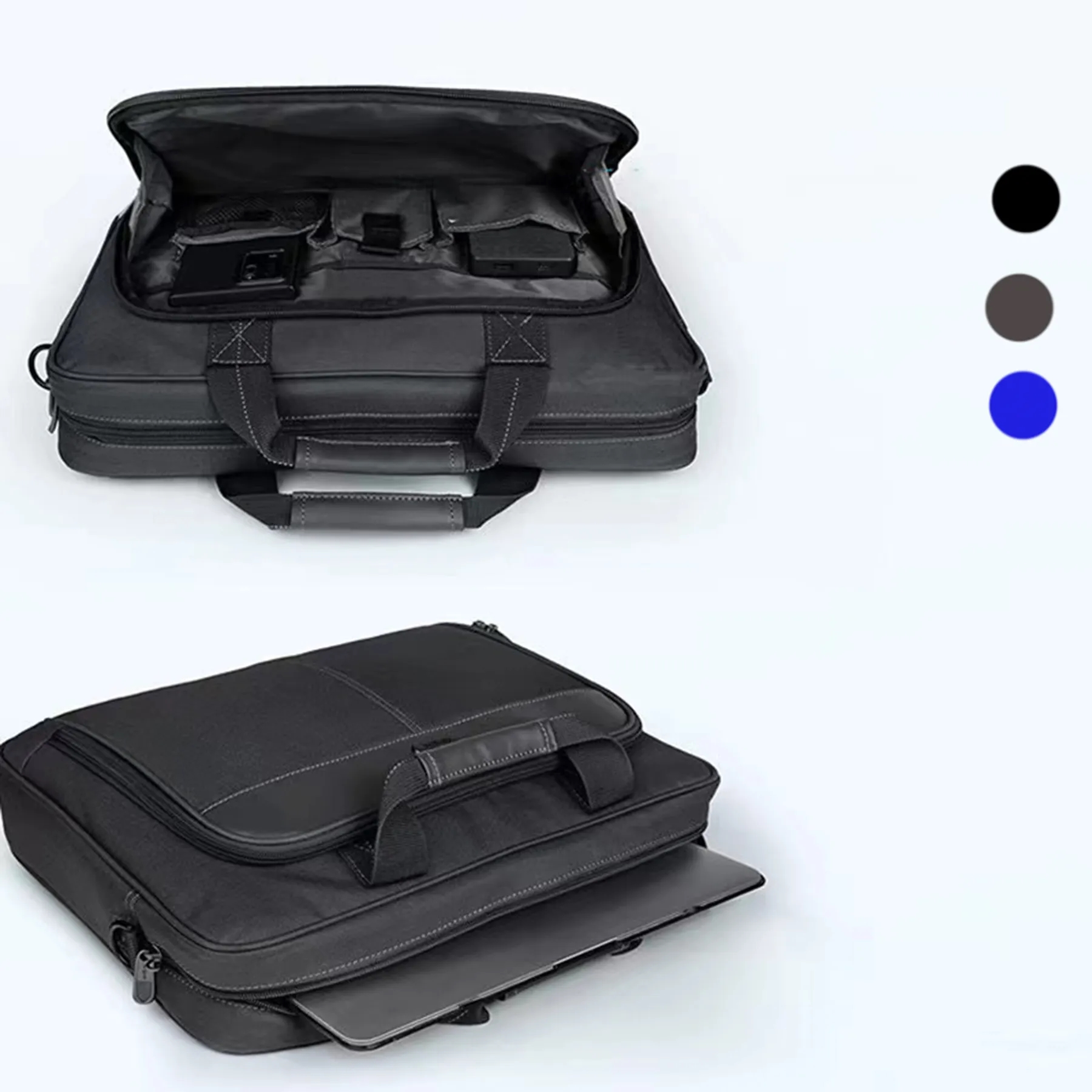 Classic Slim Briefcase Messenger Bag 2