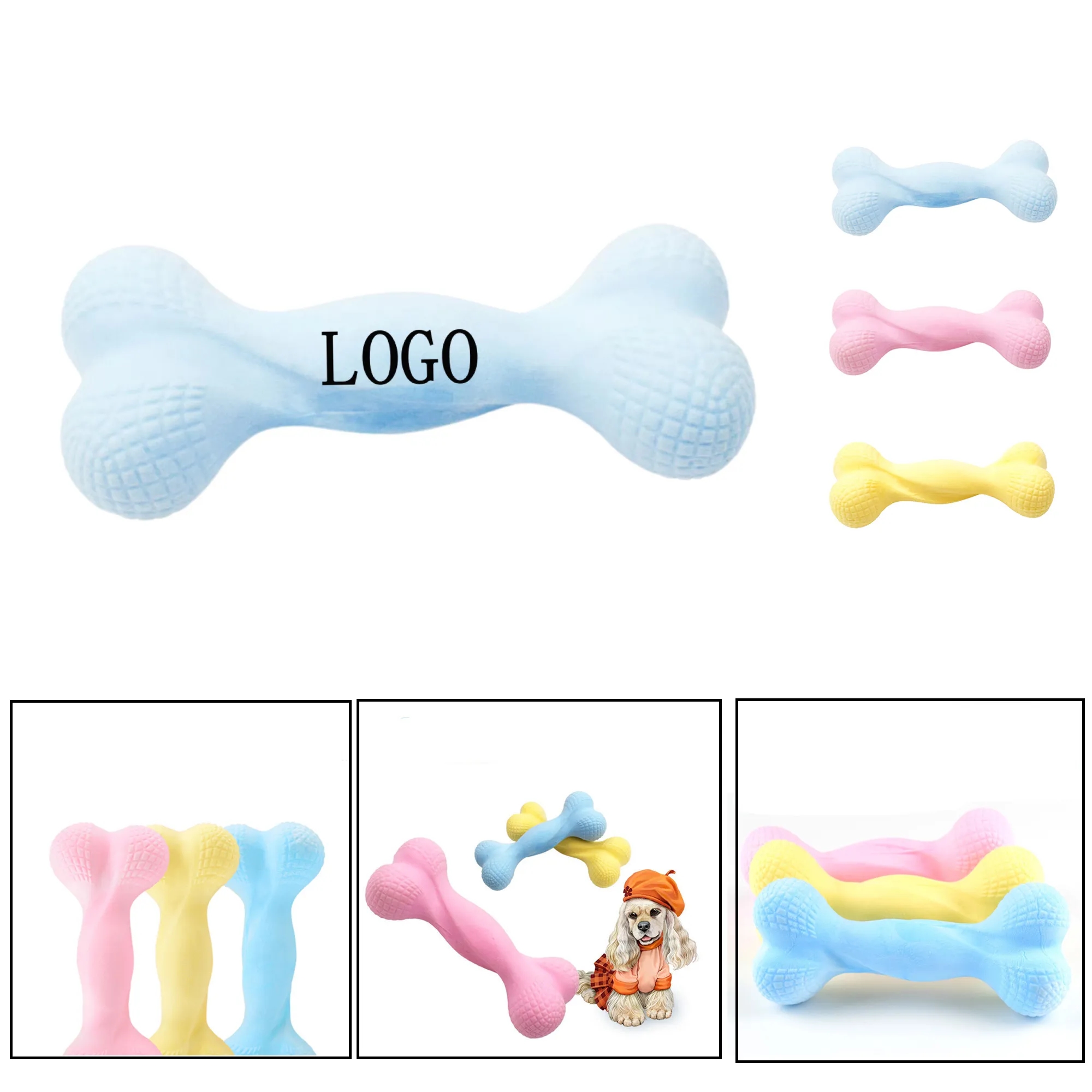 Macaron Dog Chew Toy 1