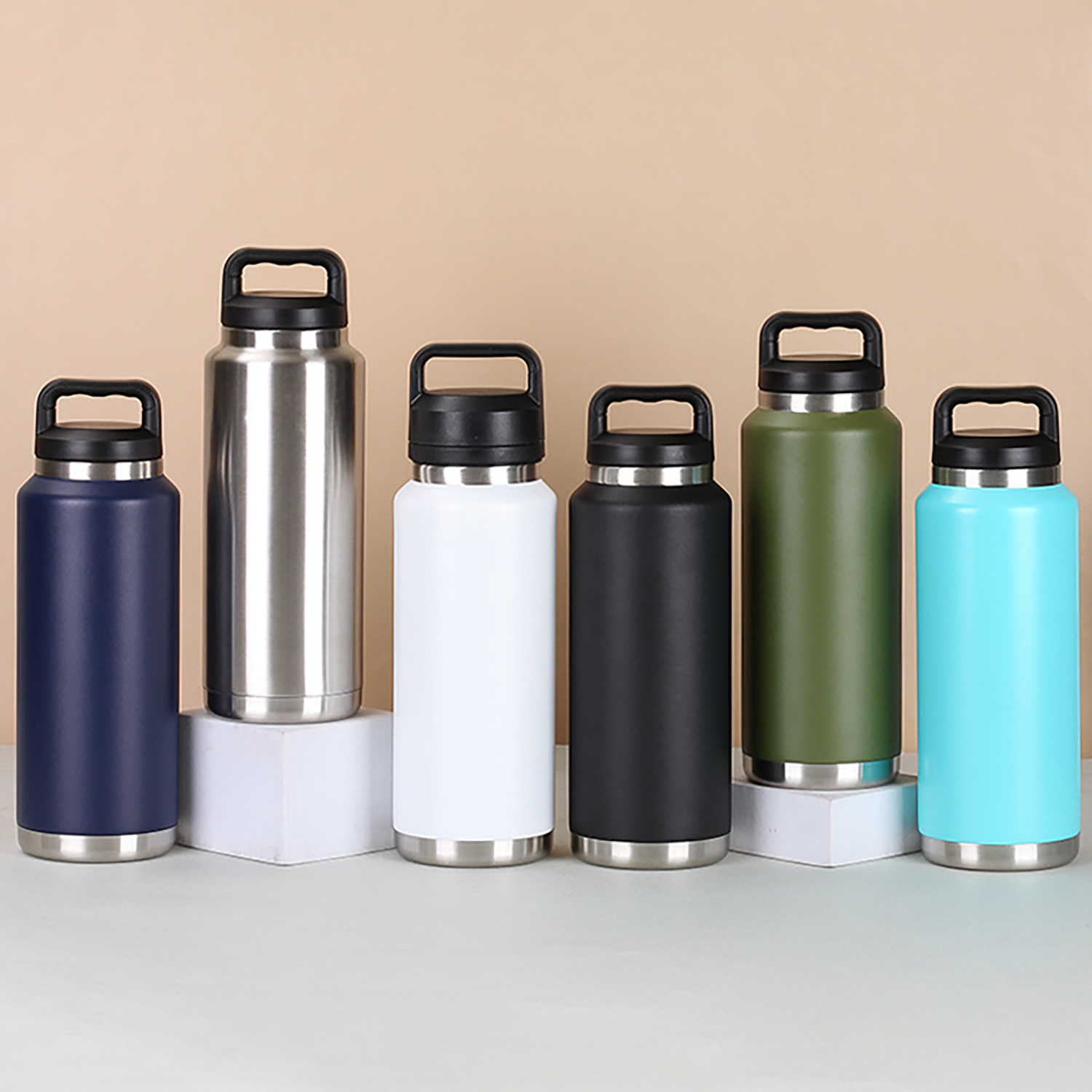 26oz Double-Layer Vacuum Insulated Stainless Steel Bottle, custom water bottle with logo imprint 2