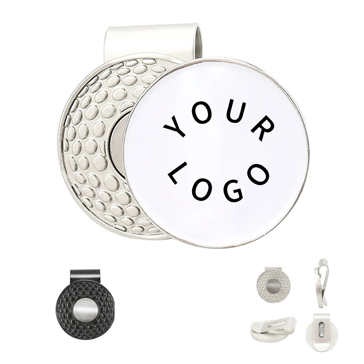 Compact Magnetic Golf Hat Clip with Ball Marker 2