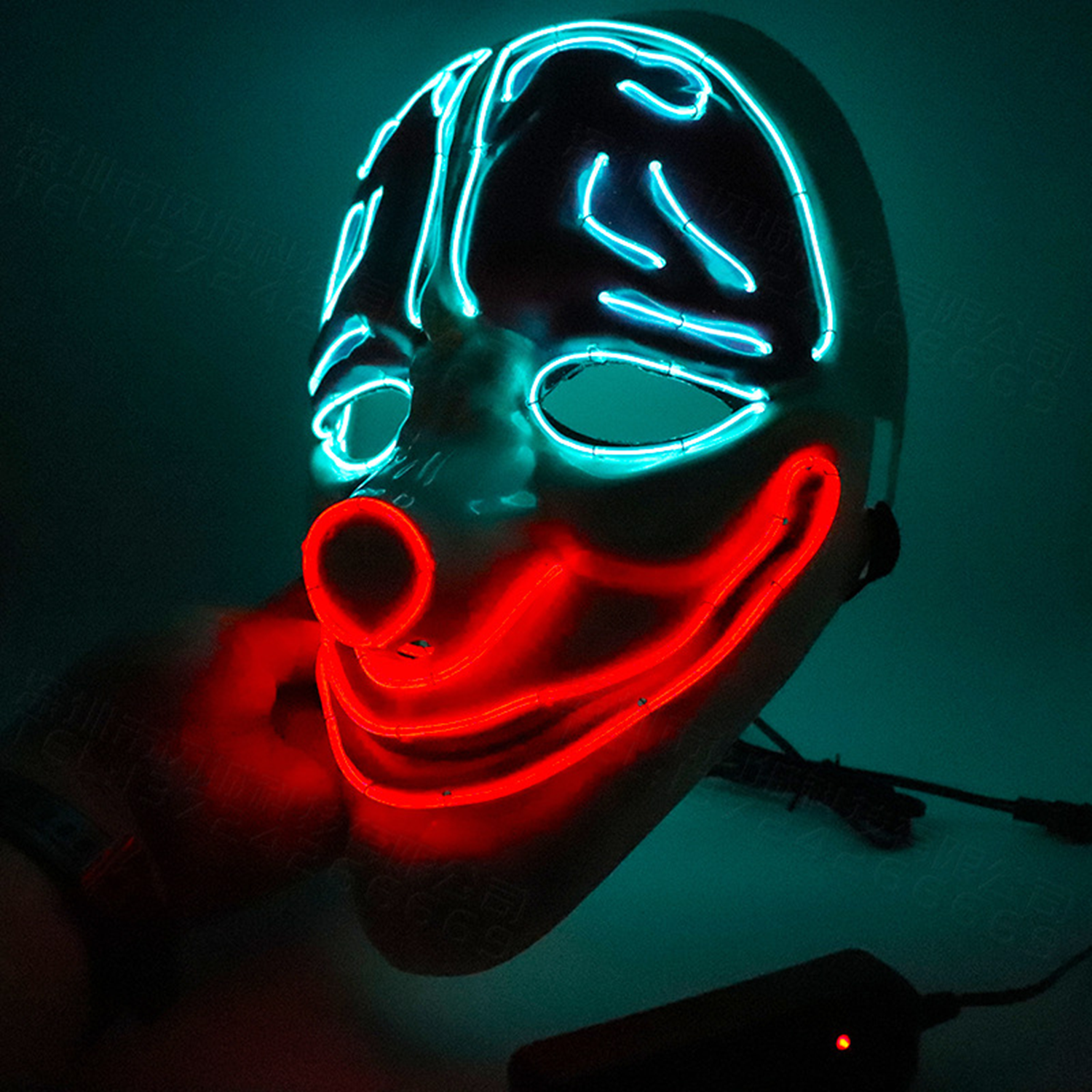 LED Light Up Party Smiley Mask 5