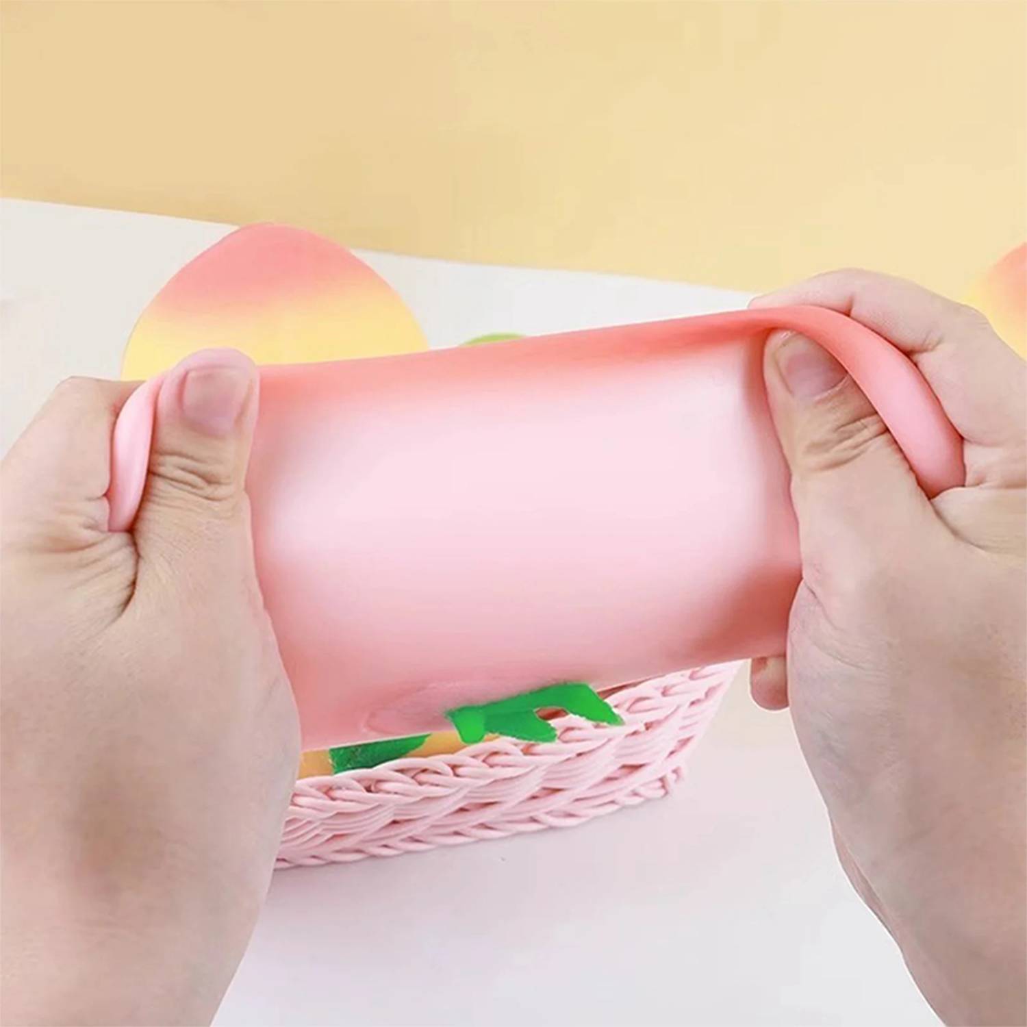 Peach-Shaped Squishy Stress Relief Toy 8