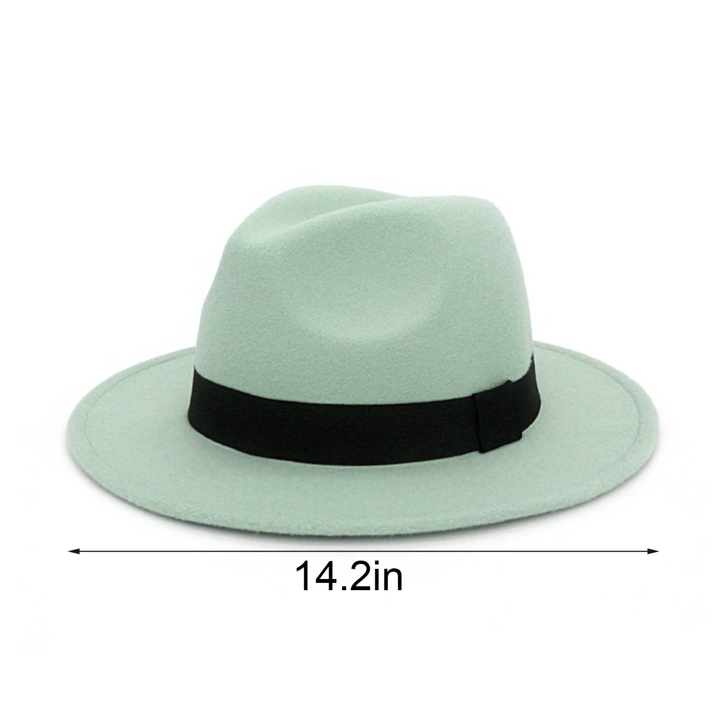 Unisex Vintage Wide Brim Fedora Hat 5