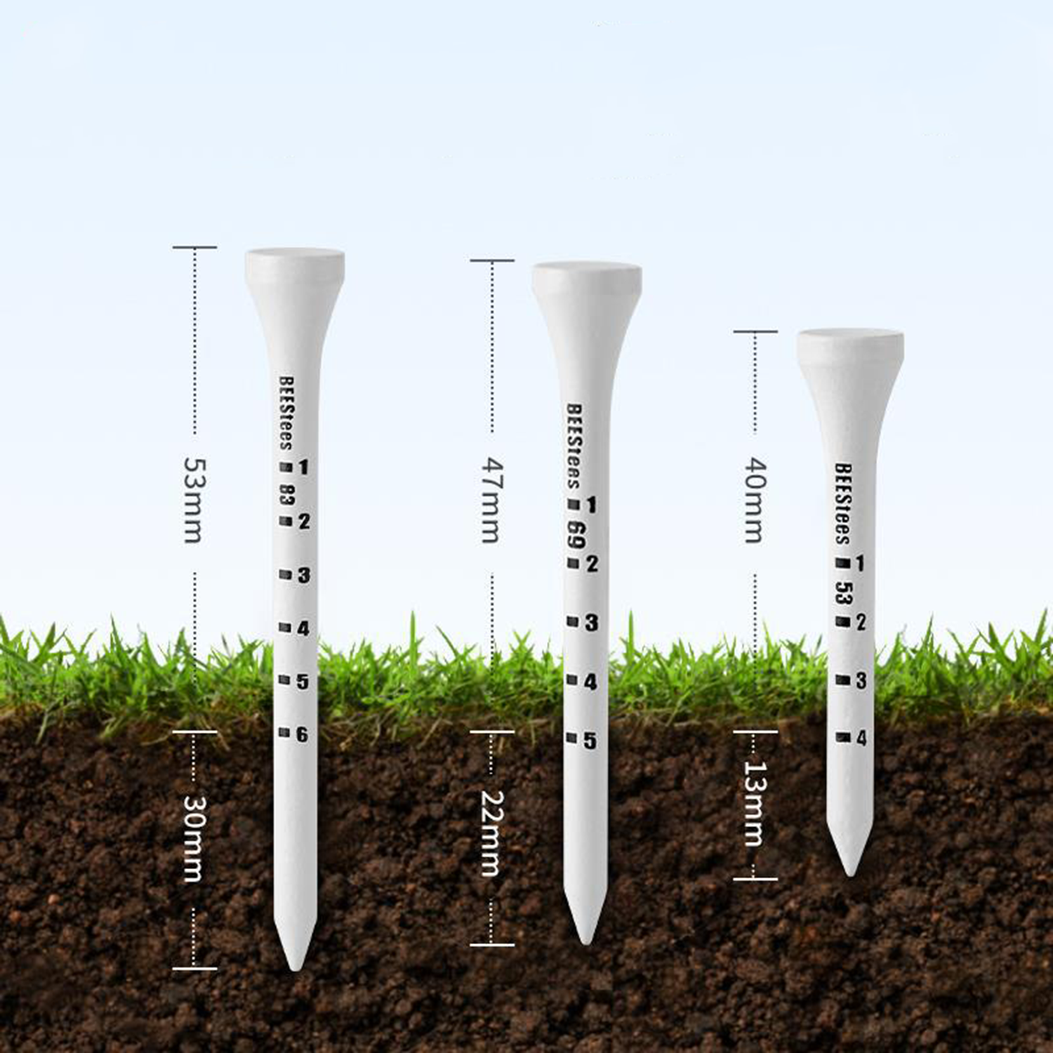 Less Friction Golf Tees 3