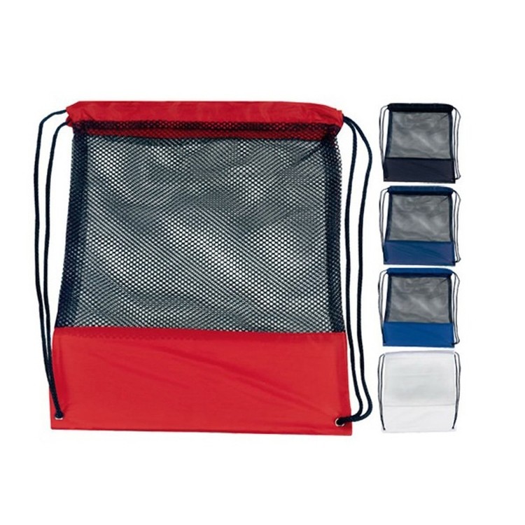 Customizable Mesh Drawstring Backpack 2
