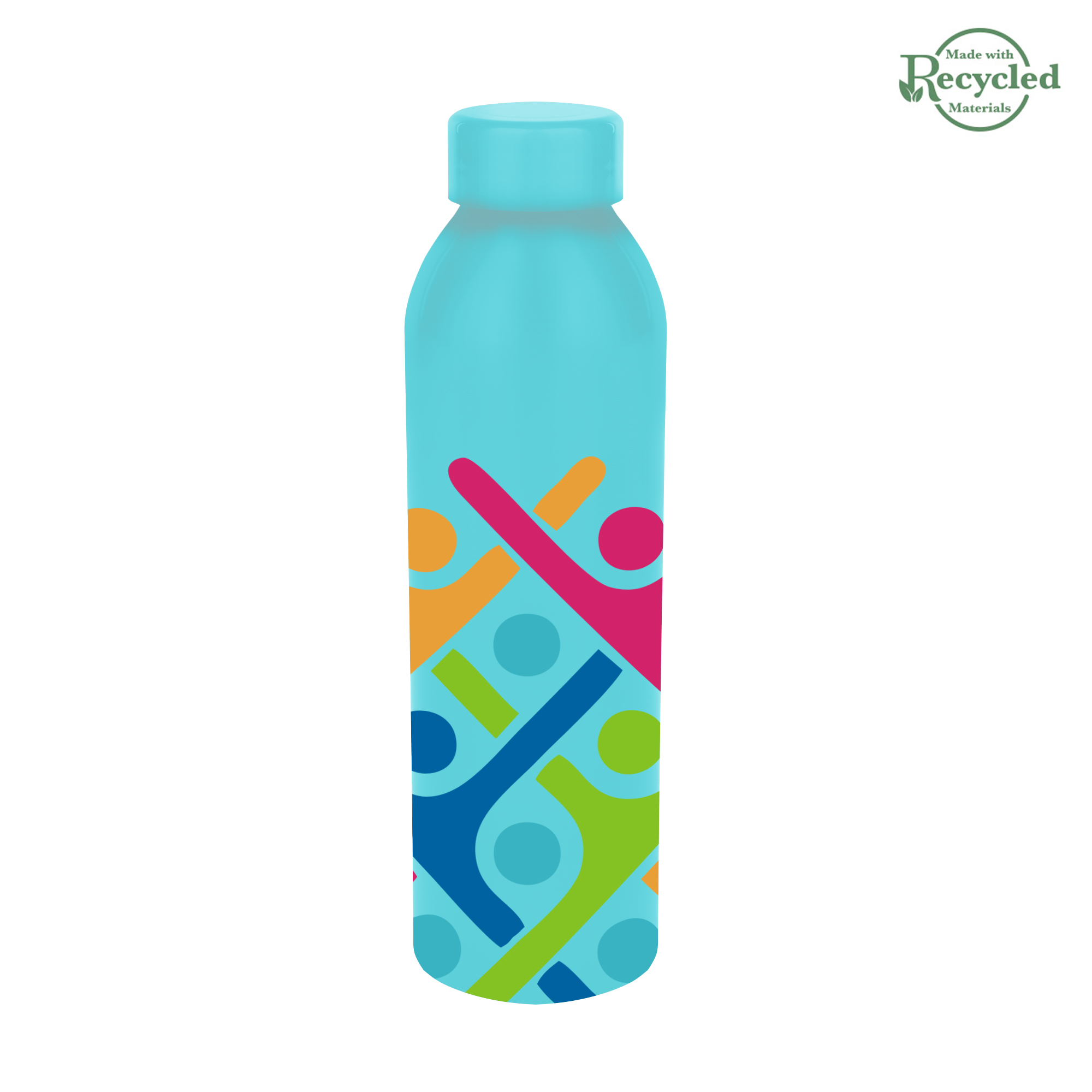 22 Oz. Full Color Serena Recycled Aluminum Bottle, custom water bottle with logo imprint 5