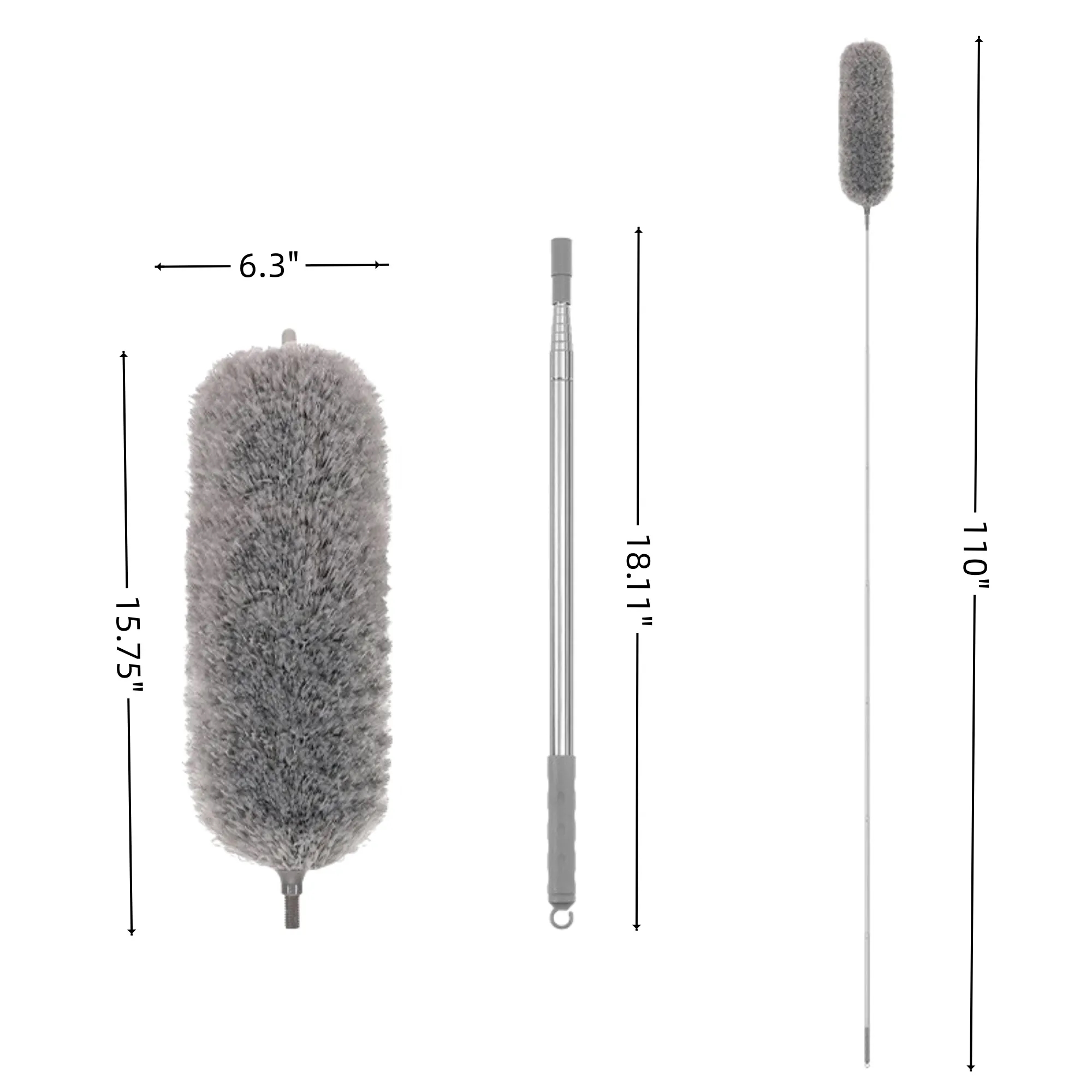 Microfiber Telescoping Feather Duster Cleaning Tool For Home 4