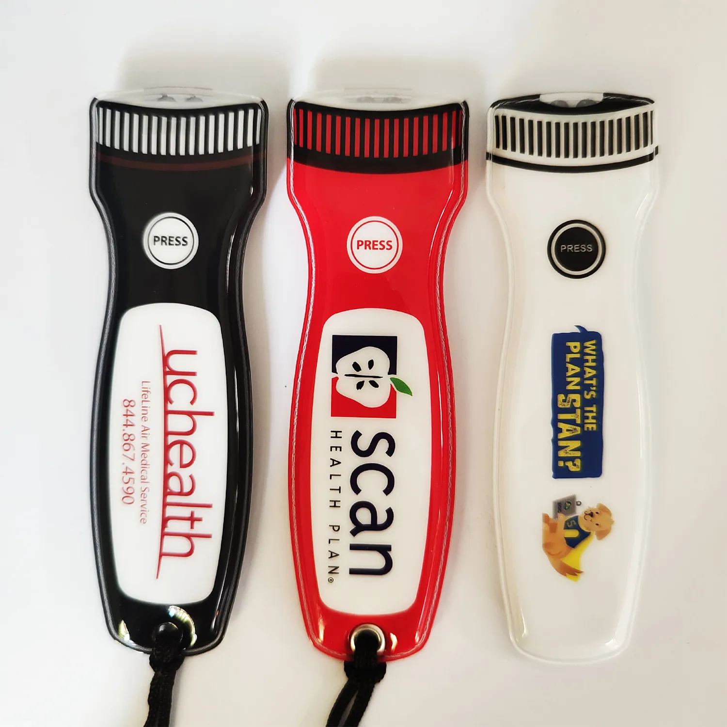PVC LED Flashlight Key Chain 2