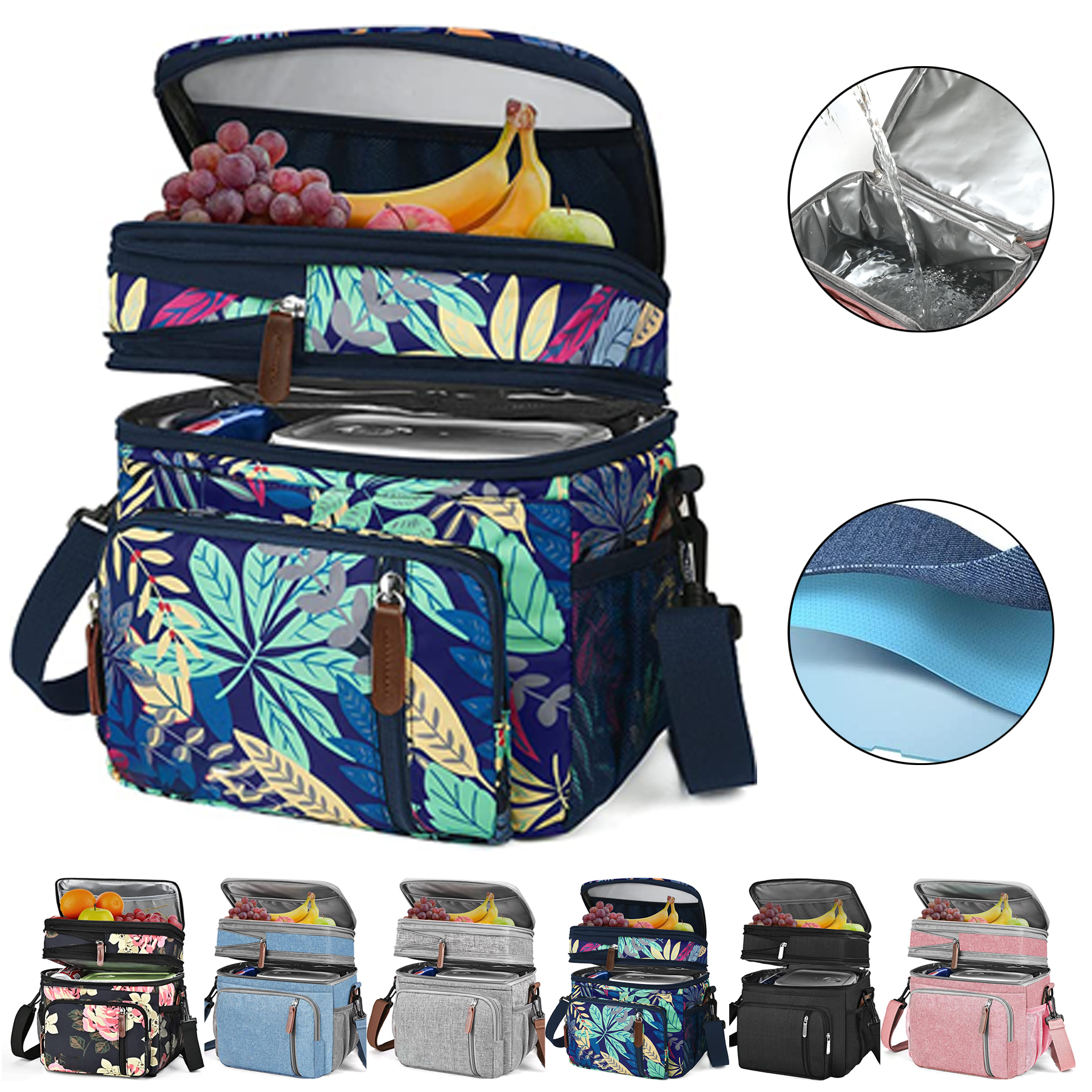 Unisex Double Lunch Bag 2
