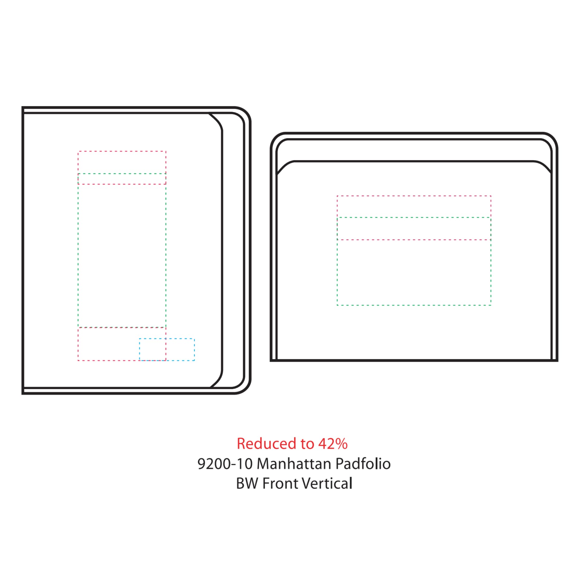 FSC® Mix Manhattan Zippered Padfolio 13